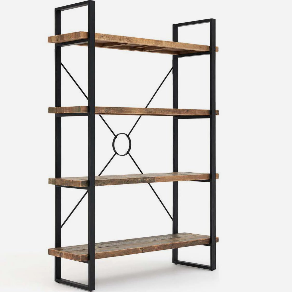 Detroit Tall Bookcase - Tall Bookcase Oaklands & Rustic Natural Finish - Image 5