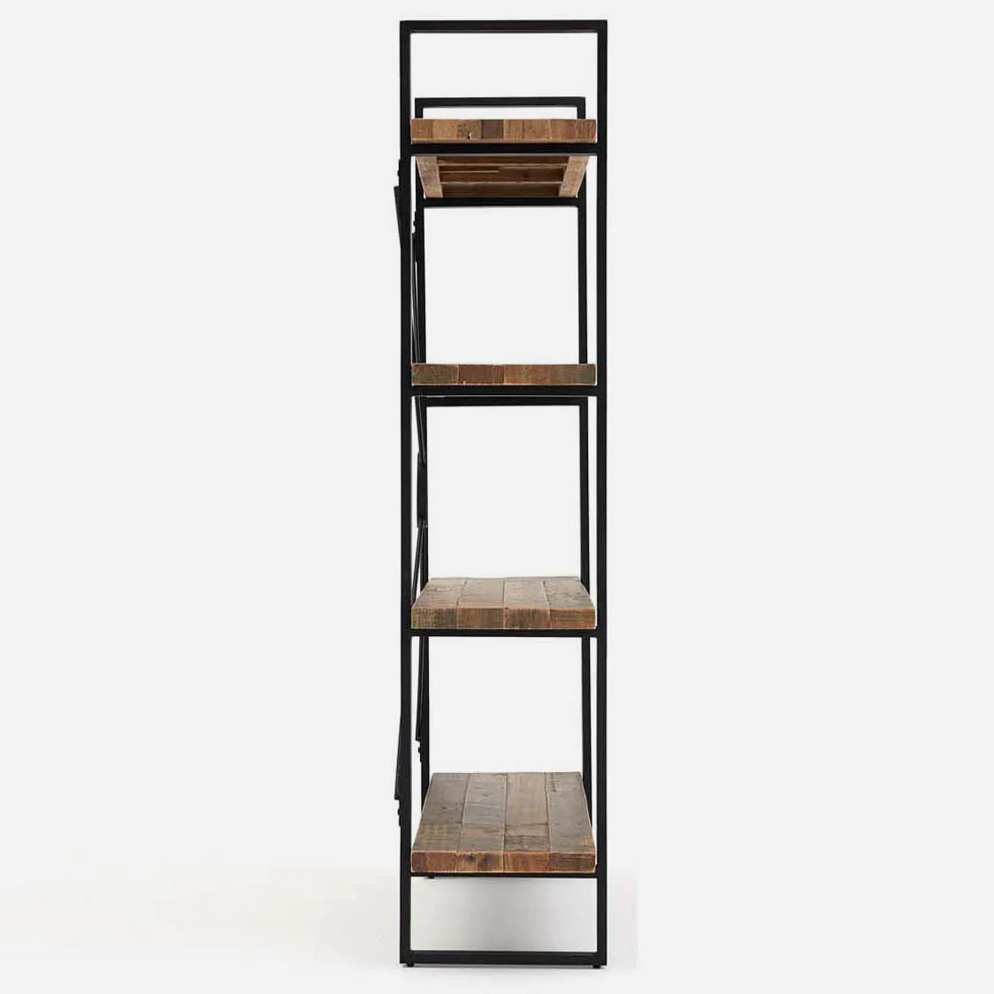 Detroit Tall Bookcase - Tall Bookcase Oaklands & Rustic Natural Finish - Image 6