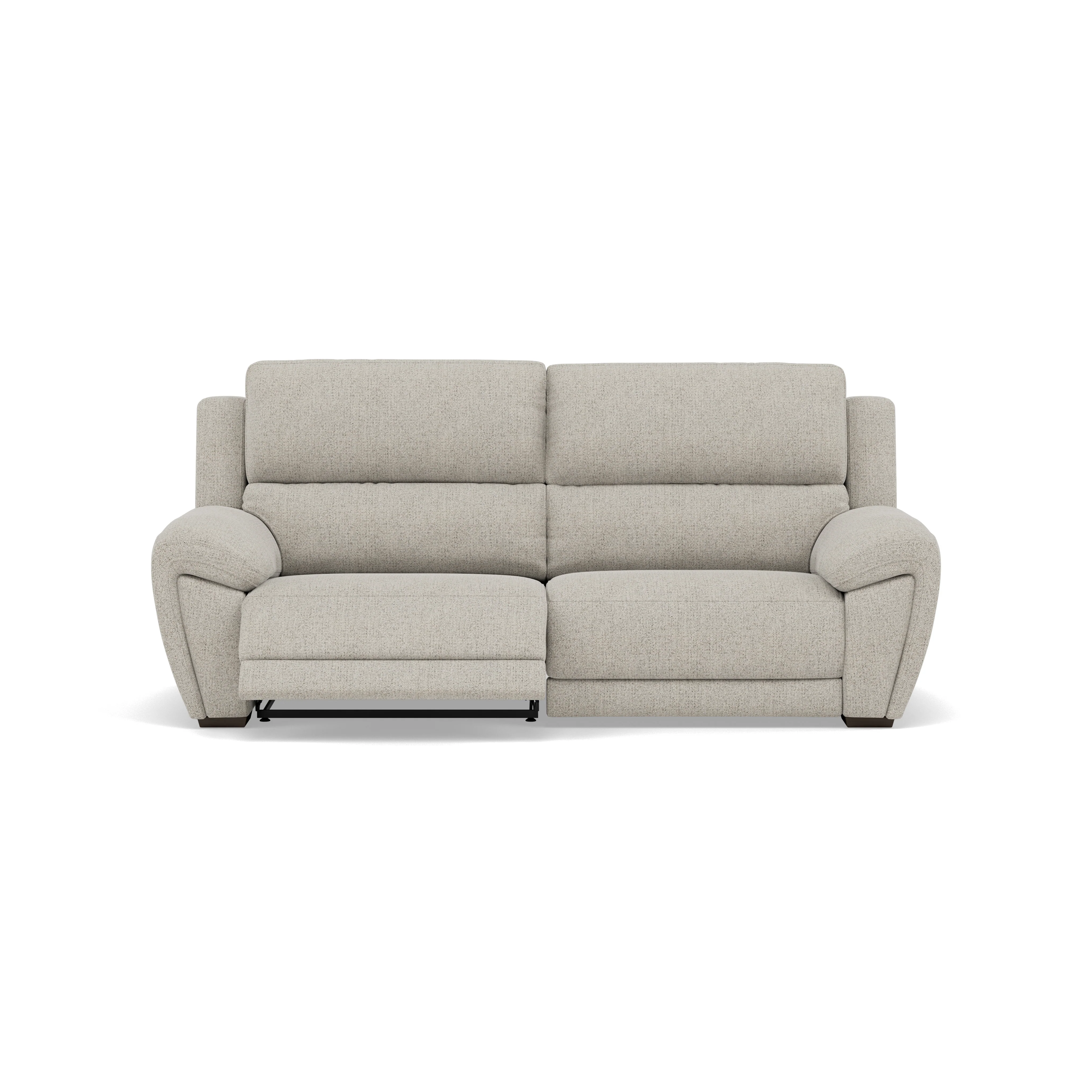 Echo 3 Seater Recliner Sofa - 2.5 Seater Sofa 2 Power Recliners Lumber Support Fabric - Power With Power Headrest Footrest Lumbar & USB