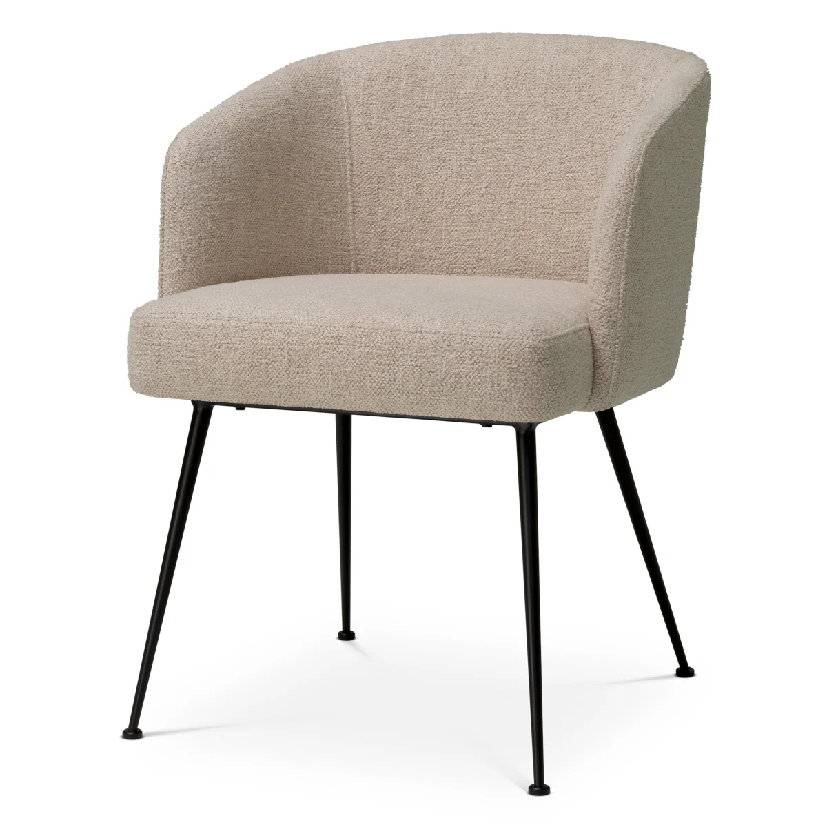 Eichholtz Aiden Dining Chair Renato Off-White Black Legs - Aiden Dining Chair Renato Off-White