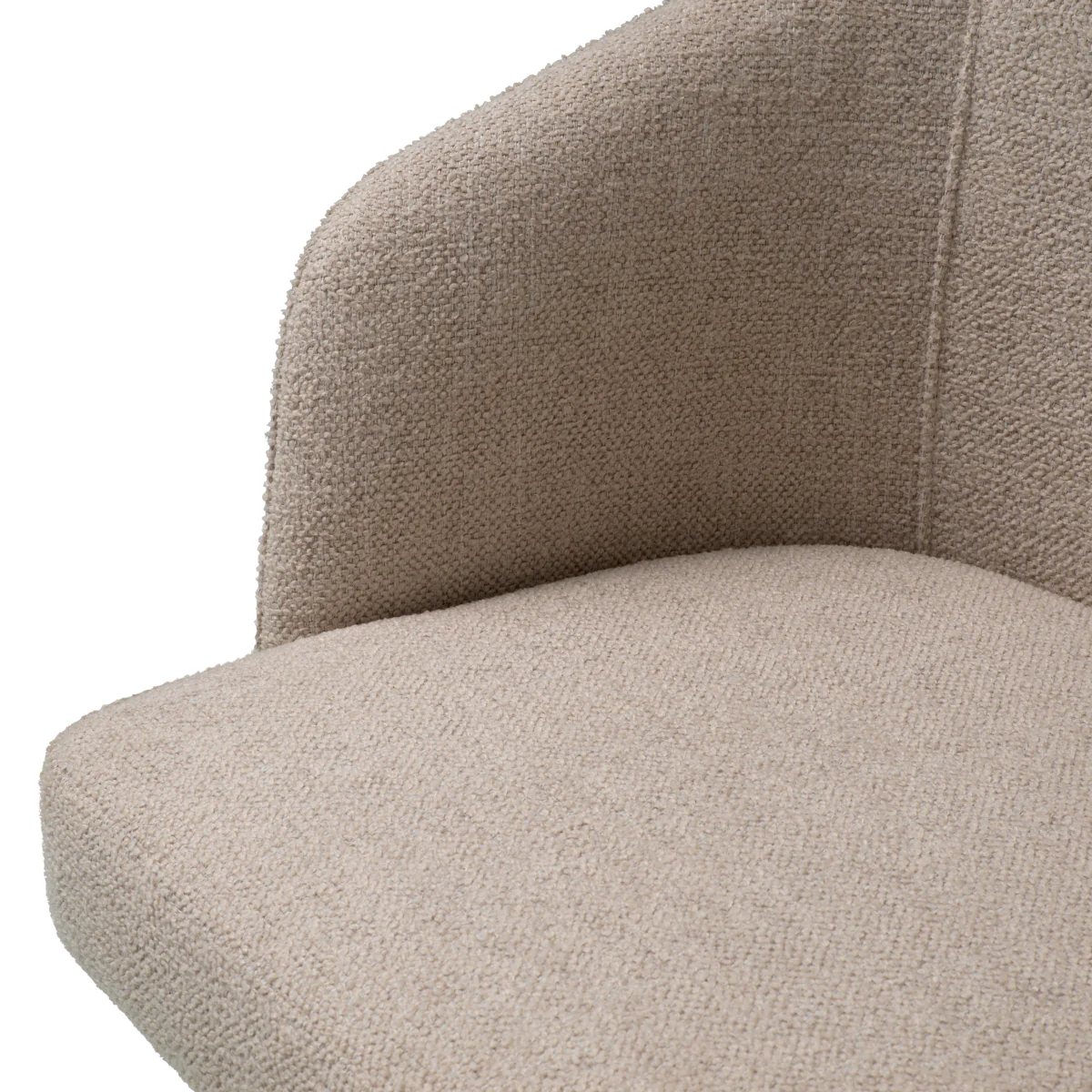 Eichholtz Aiden Dining Chair Renato Off-White Black Legs - Aiden Dining Chair Renato Off-White - Image 7