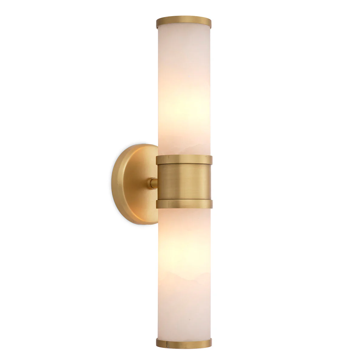Eichholtz Claridges Double Wall Lamp Antique Brass And Alabaster - Wall Lamp Claridges Double