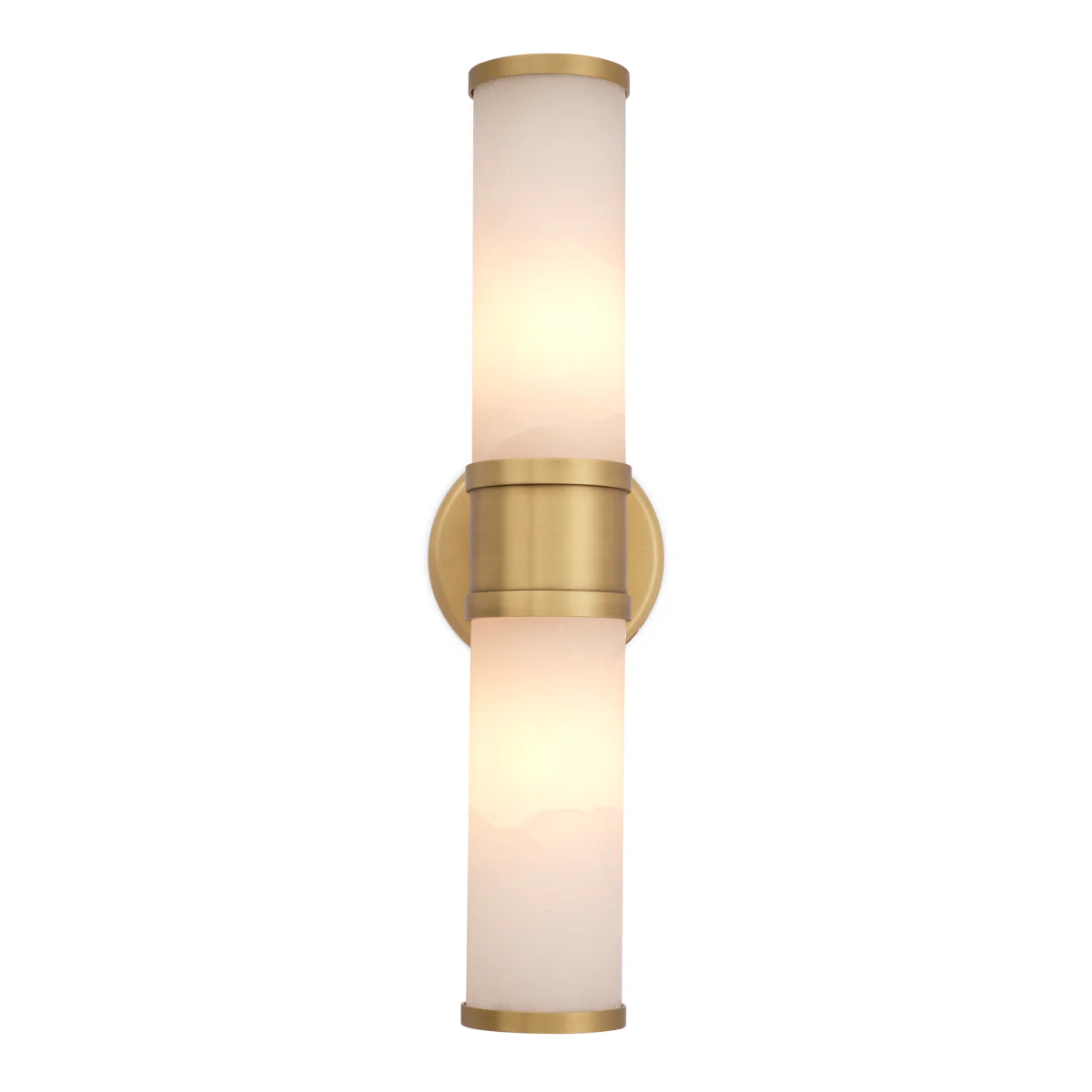 Eichholtz Claridges Double Wall Lamp Antique Brass And Alabaster - Wall Lamp Claridges Double - Image 2