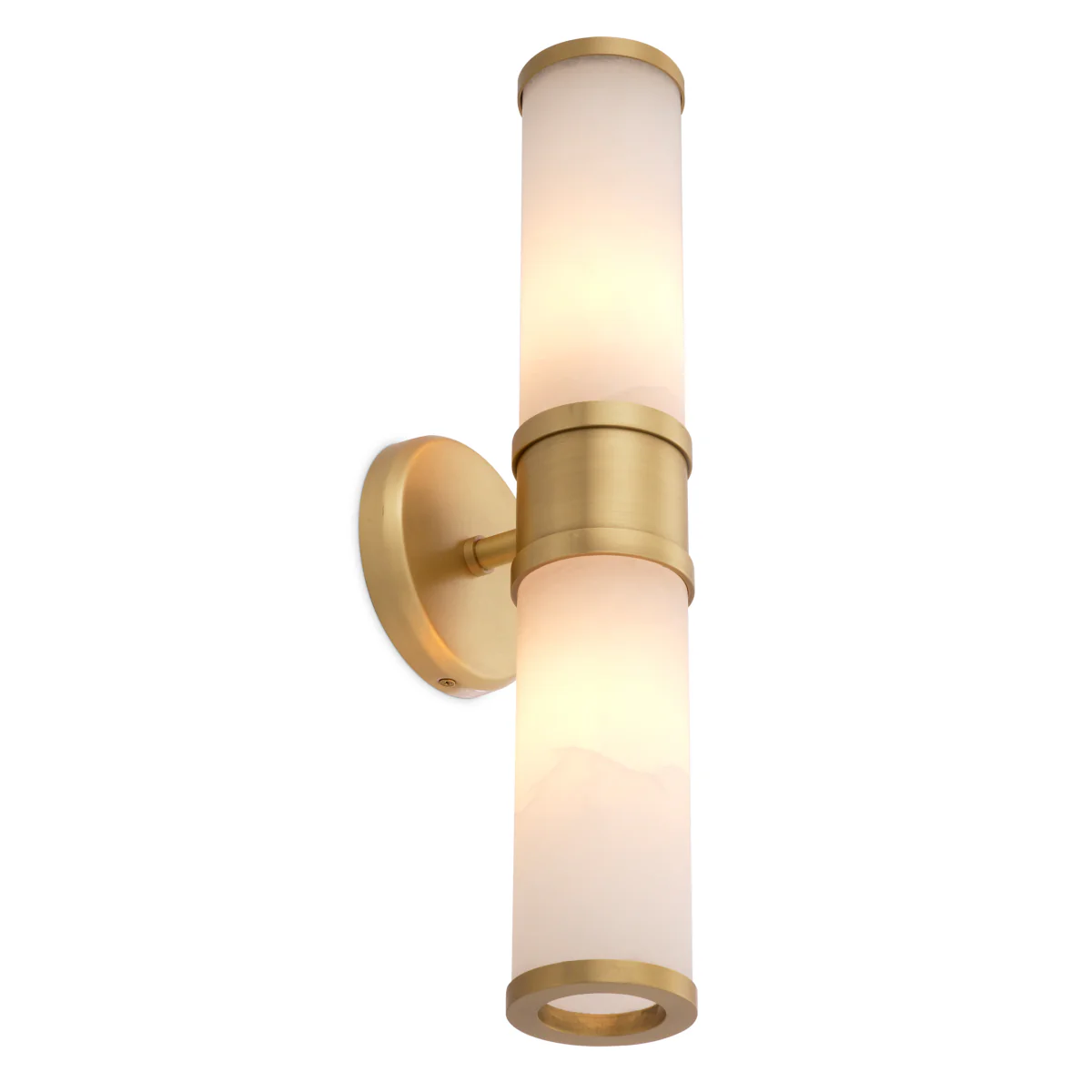 Eichholtz Claridges Double Wall Lamp Antique Brass And Alabaster - Wall Lamp Claridges Double - Image 3