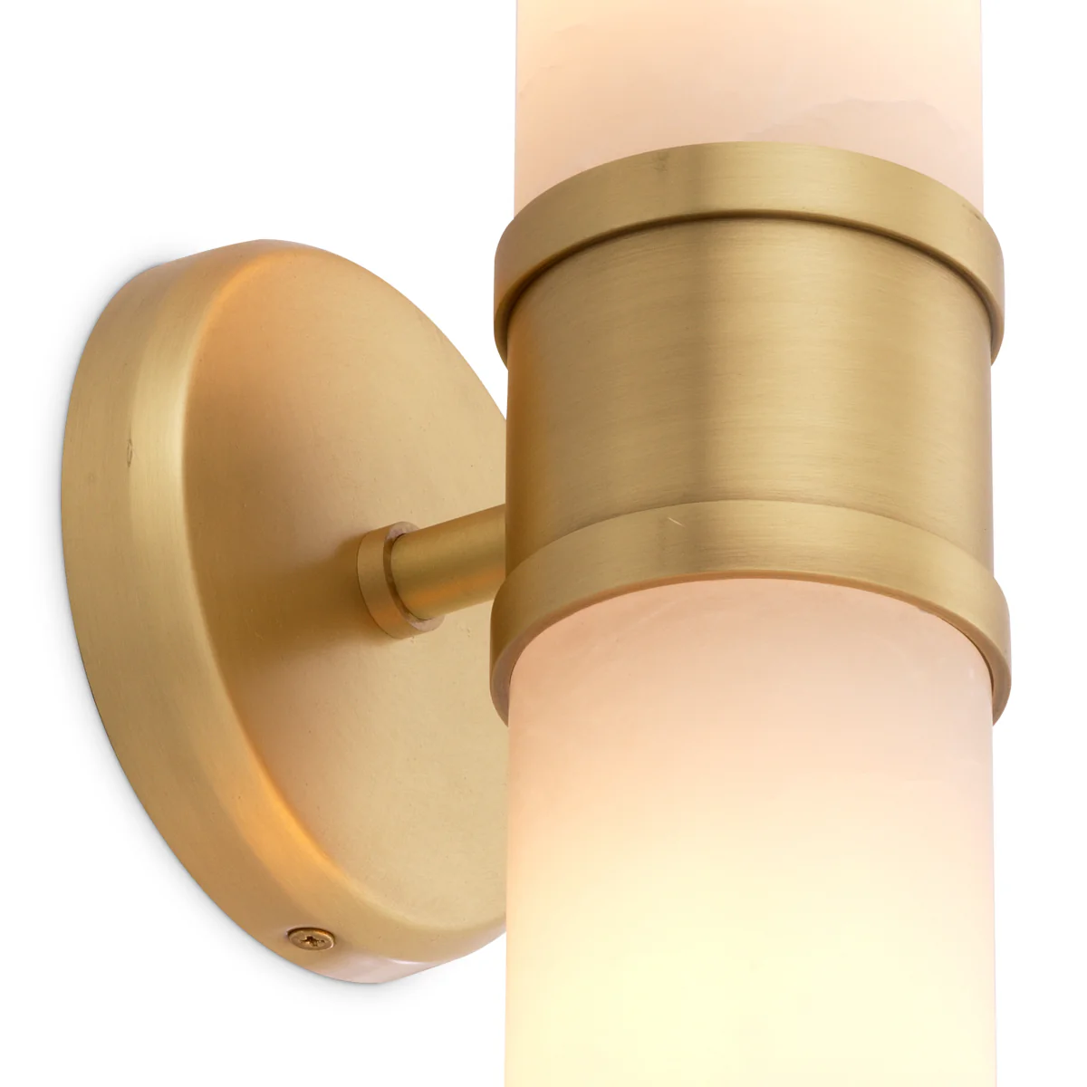 Eichholtz Claridges Double Wall Lamp Antique Brass And Alabaster - Wall Lamp Claridges Double - Image 5