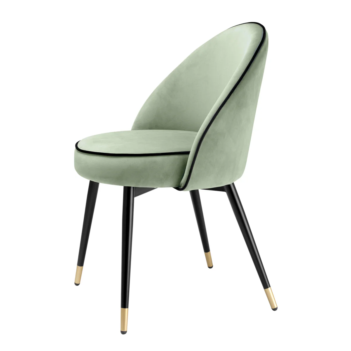 Eichholtz Cooper Dining Chair Savona Pistache Green Velvet Set Of 2 - Dining Chair Savona Pistache Green Velvet Set of 2 - Image 5