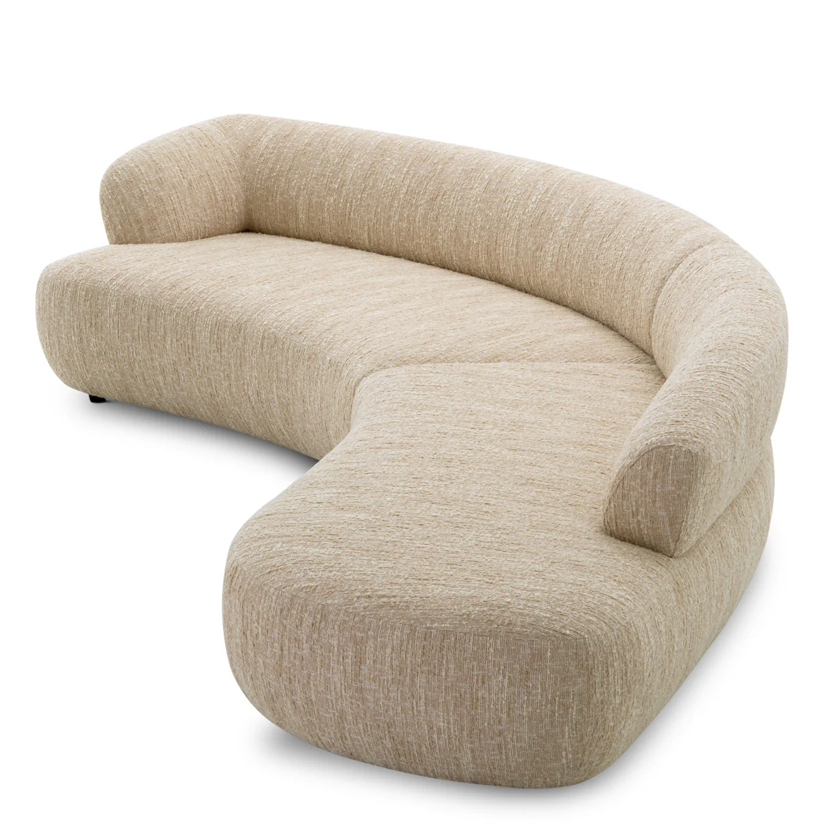 Eichholtz Cordova Curved Sofa Boucle Sonata Cream - Curved Sofa Boucle Sonata Cream - Image 4