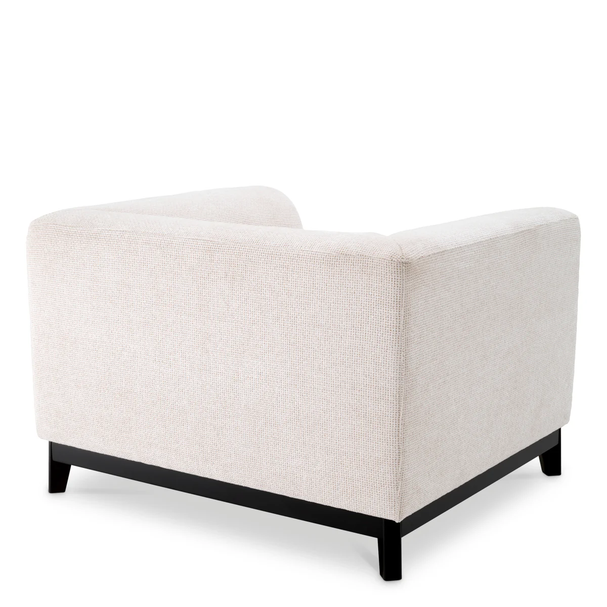 Eichholtz Corso Armchair Lyssa Off-White Black Base - Armchair Lyssa Off-White - Image 5