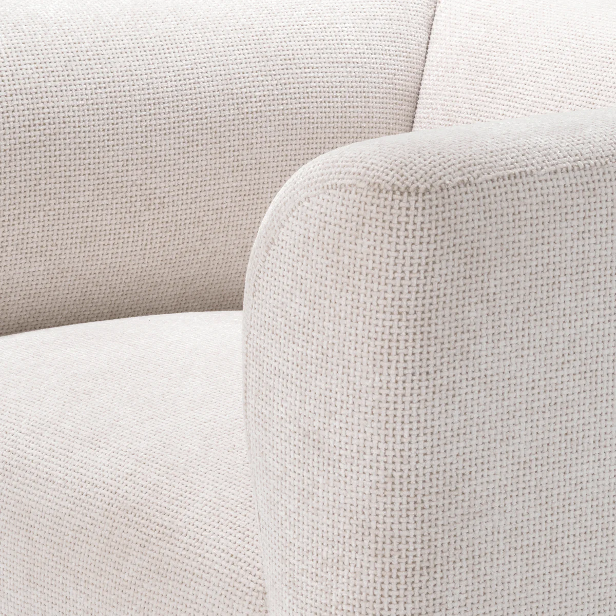 Eichholtz Corso Armchair Lyssa Off-White Black Base - Armchair Lyssa Off-White - Image 6