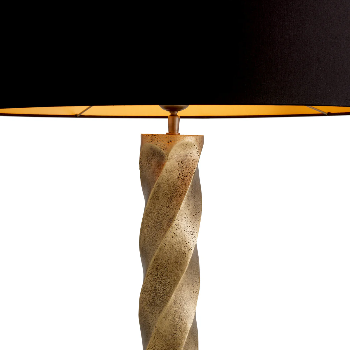 Eichholtz Costanza Table Lamp Vintgae Brass Finish Black Granite Base - Table Lamp Costanza - Image 4