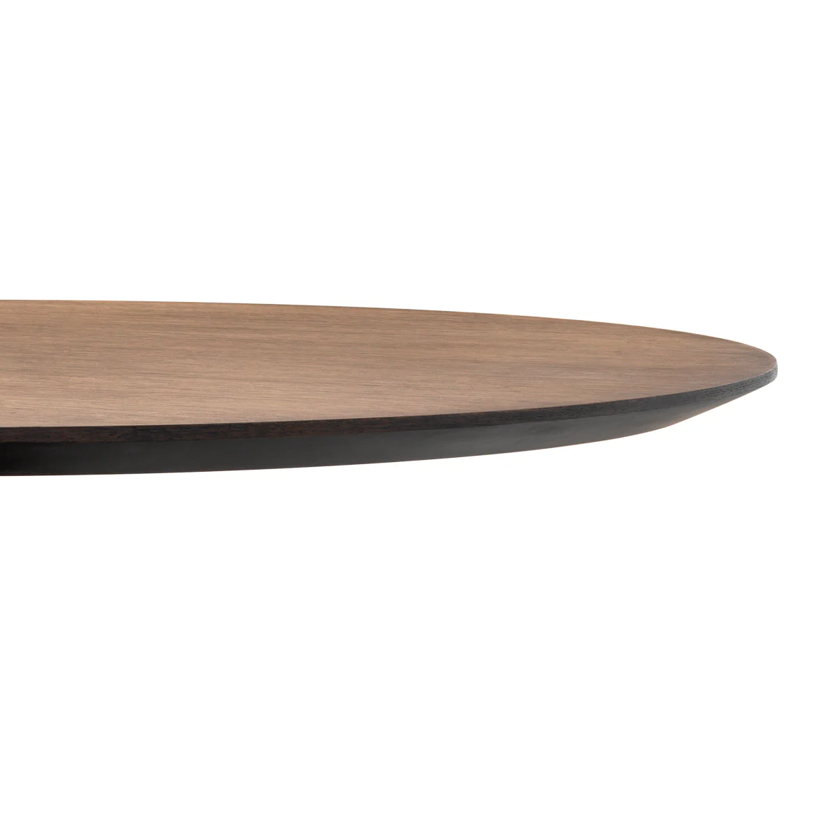 Eichholtz Genova Round Dining Table Grey Marble Mocha Straight Oak Veneer Brushed Brass Finish - Round Dining Table Grey Marble Mocha Straight Oak Veneer Brushed Brass Finish - Image 7