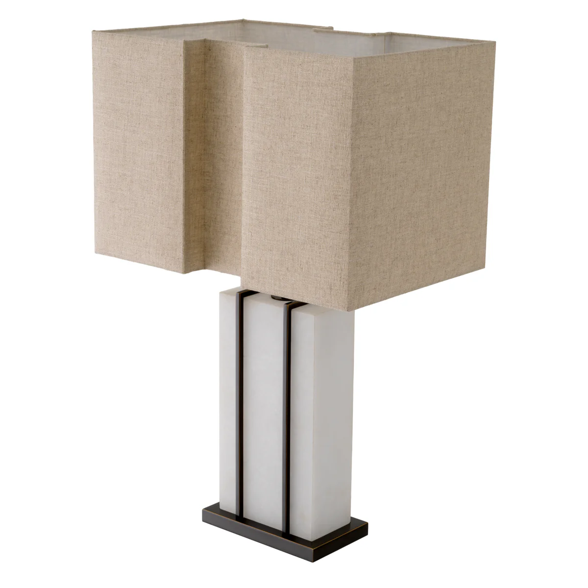 Eichholtz Graham Table Lamp Bronze Highlight Finish Alabaster - Table Lamp Graham - Image 3