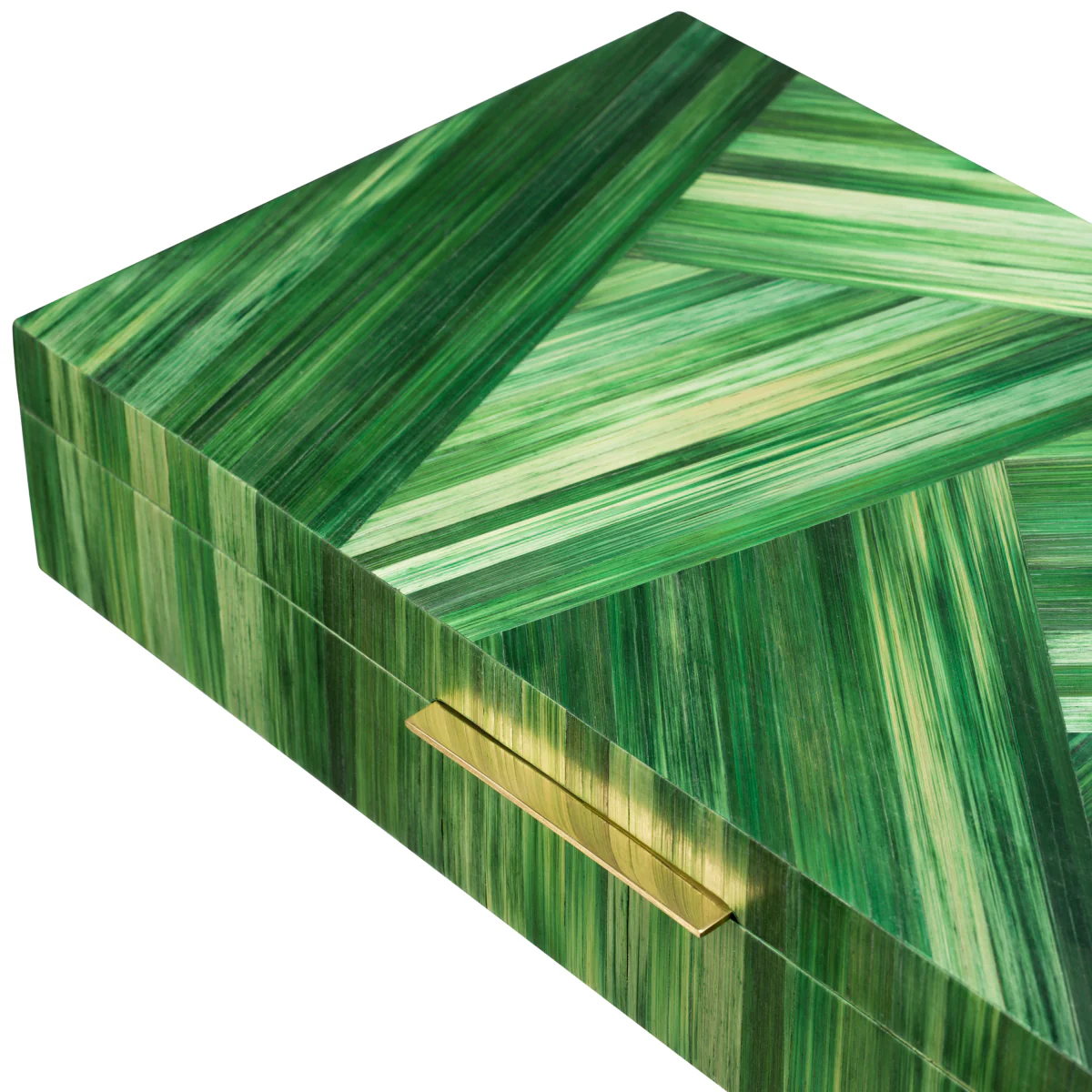 Eichholtz Harvard Box Straw Marquetry Green - Harvard Box Straw Marquetry Green - Image 4