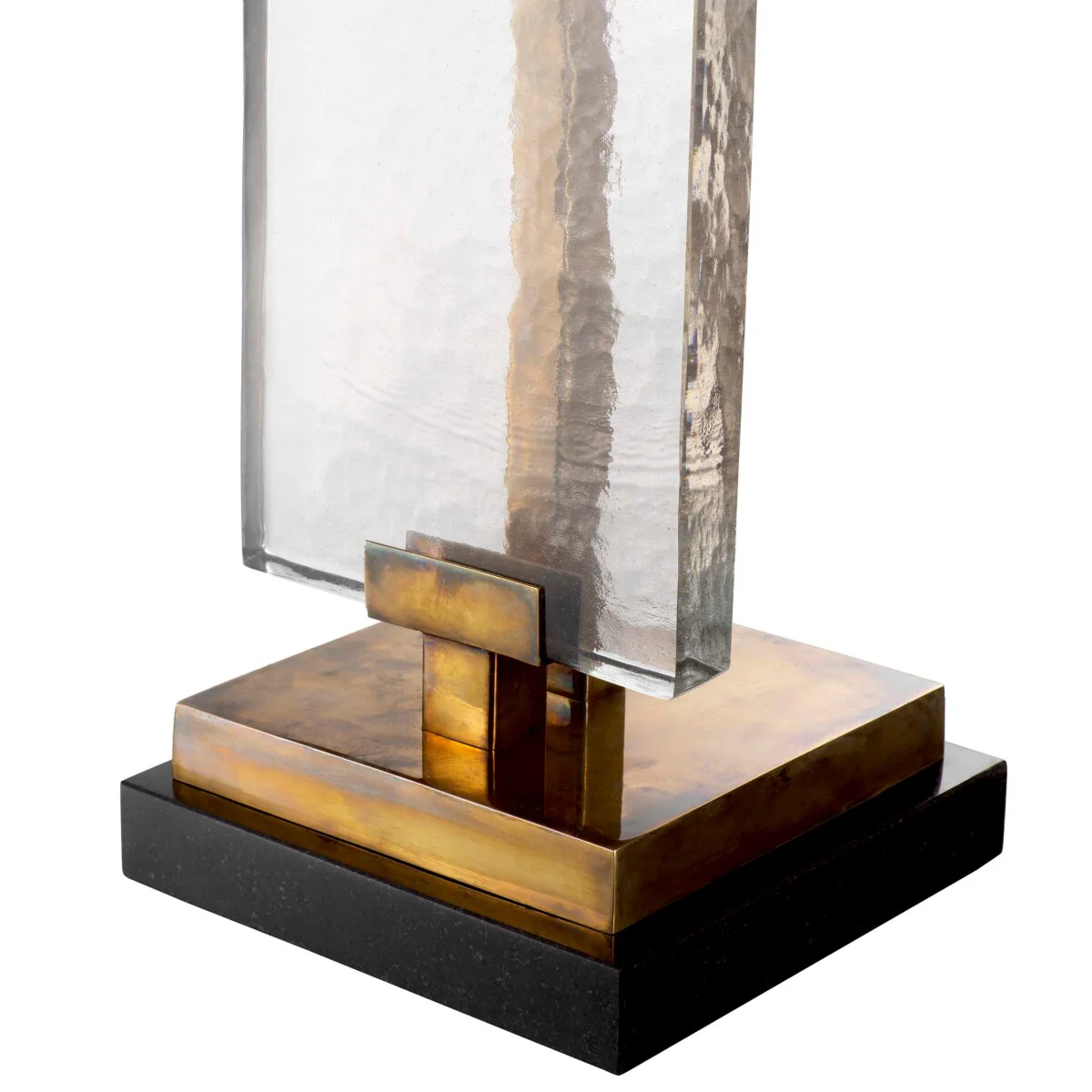 Eichholtz James Table Lamp Vintage Brass Black Granite Base - Table Lamp James - Image 8