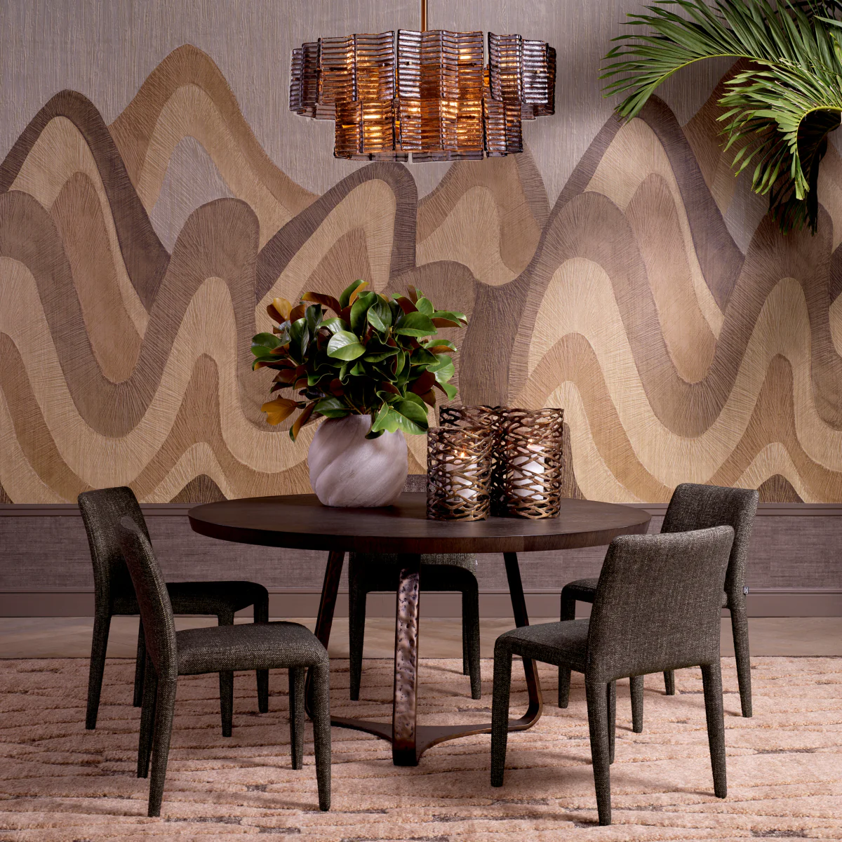 Eichholtz Leiza Dining Chair Renato Brown Set Of 2 - Leiza Dining Chair Renato Brown Set of 2 - Image 2
