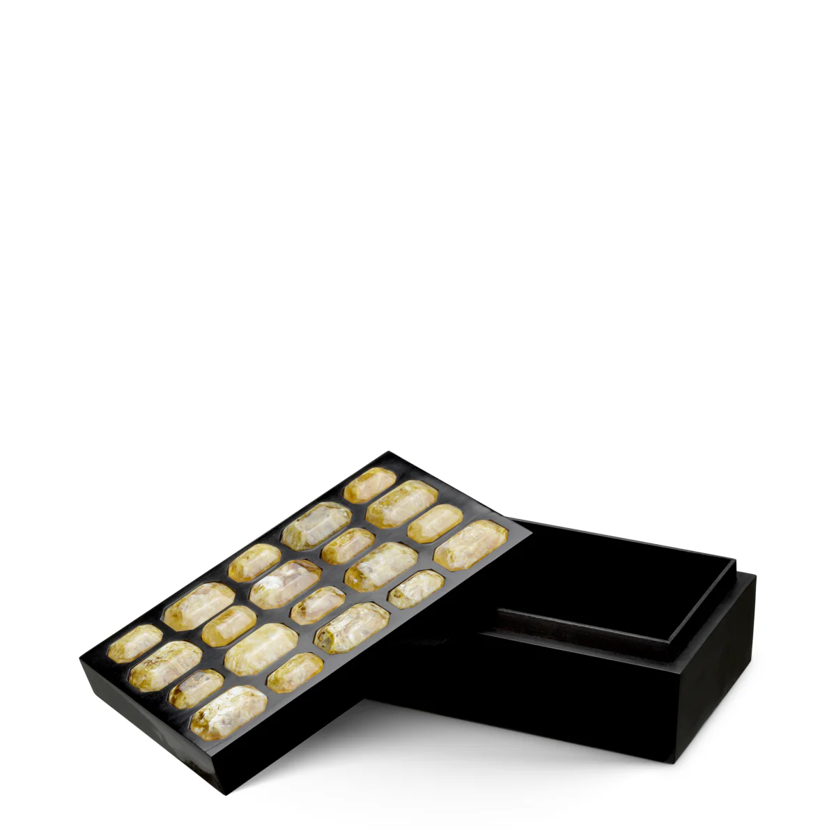 Eichholtz Lucida S Box Black Finish Faux Amber - Lucida S Box Black Finish Faux Amber - Image 3