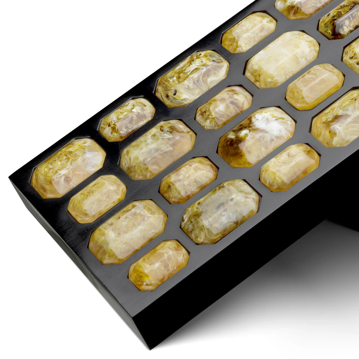 Eichholtz Lucida S Box Black Finish Faux Amber - Lucida S Box Black Finish Faux Amber - Image 4