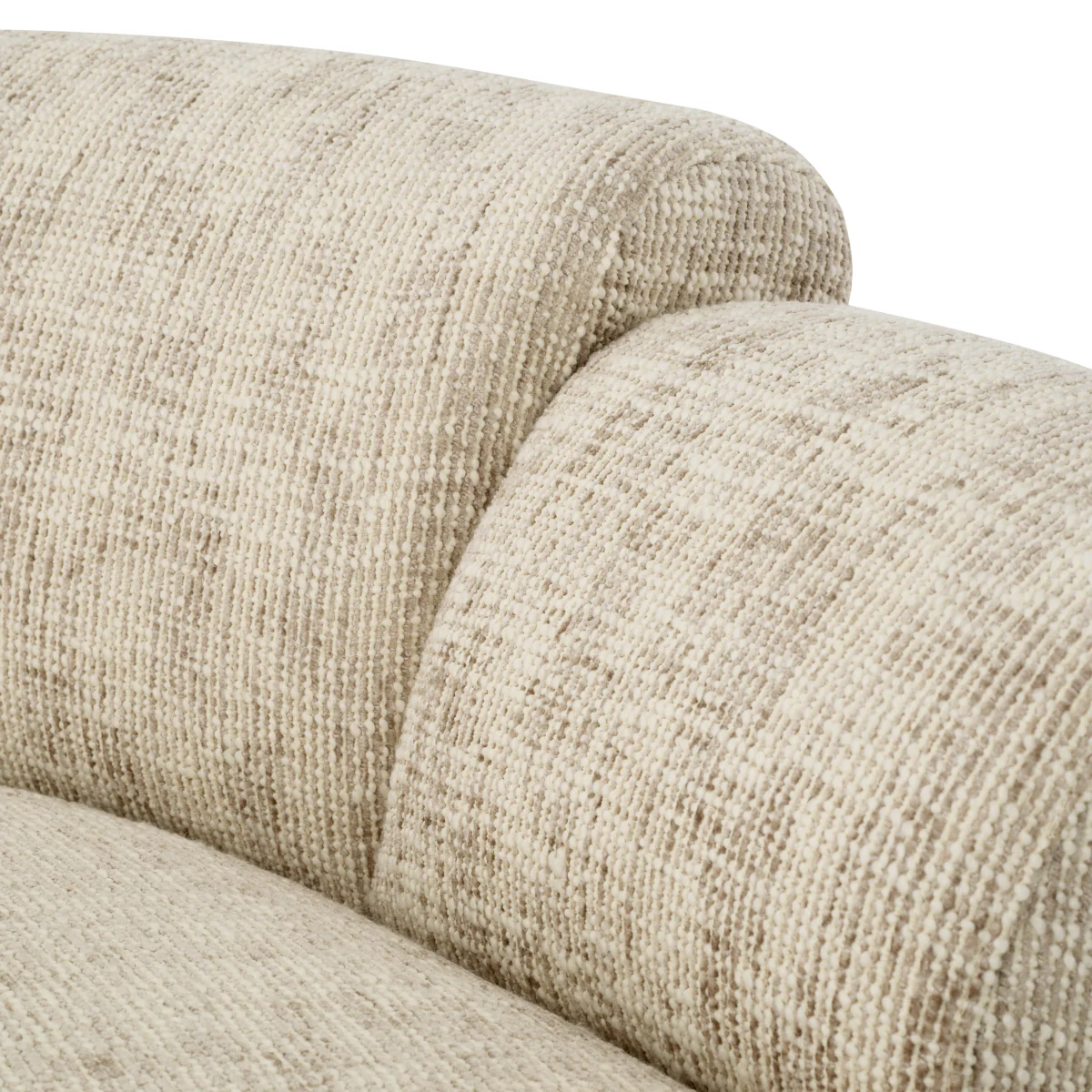 Eichholtz Marbella Large Sofa Creststone Beige Black Wooden Base - Large Sofa Creststone Beige - Image 7
