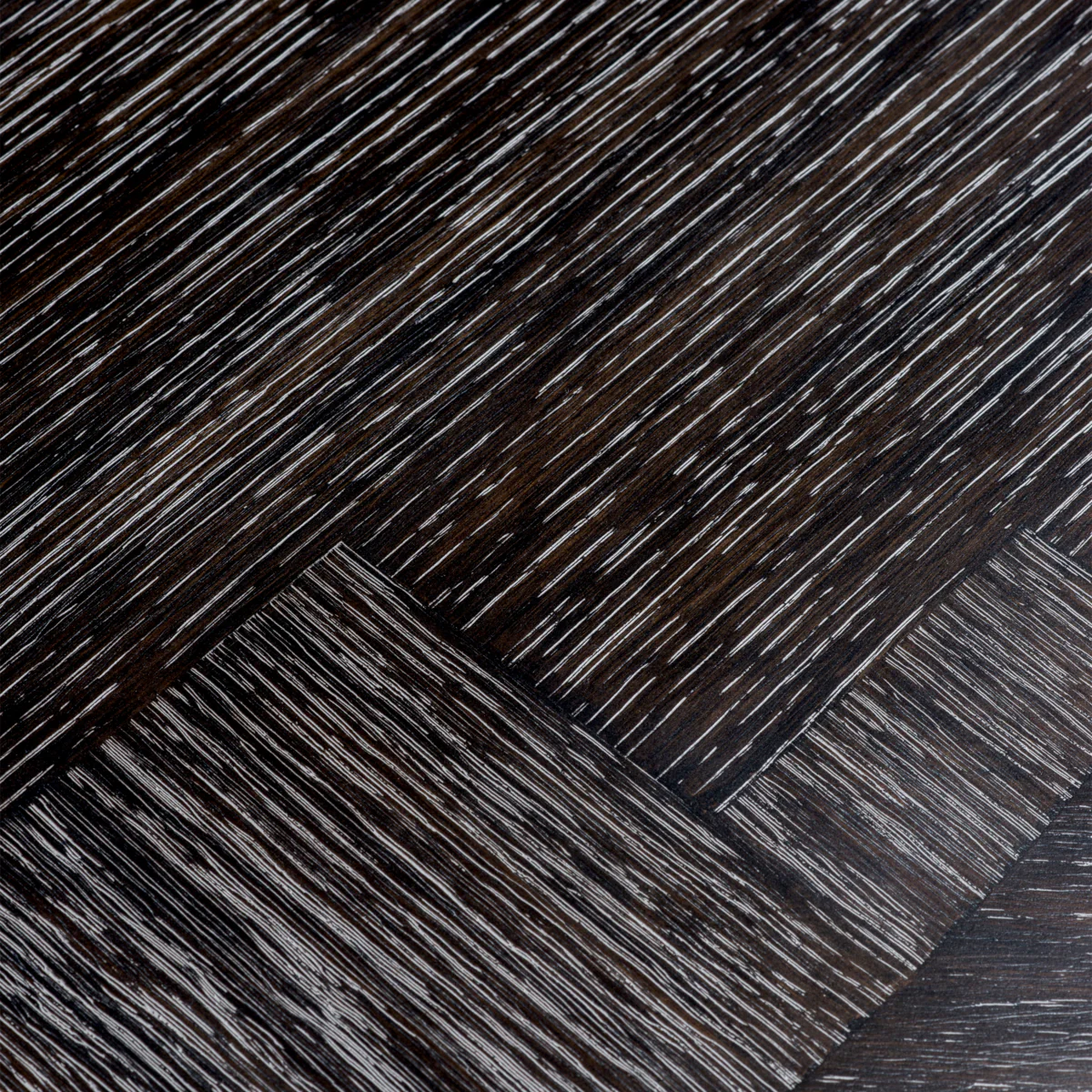 Eichholtz Melchior Oval Dining Table Charcoal Oak Veneer / Bronze Finish - Oval Dining Table Charcoal Oak Veneer / Bronze Finish - Image 8