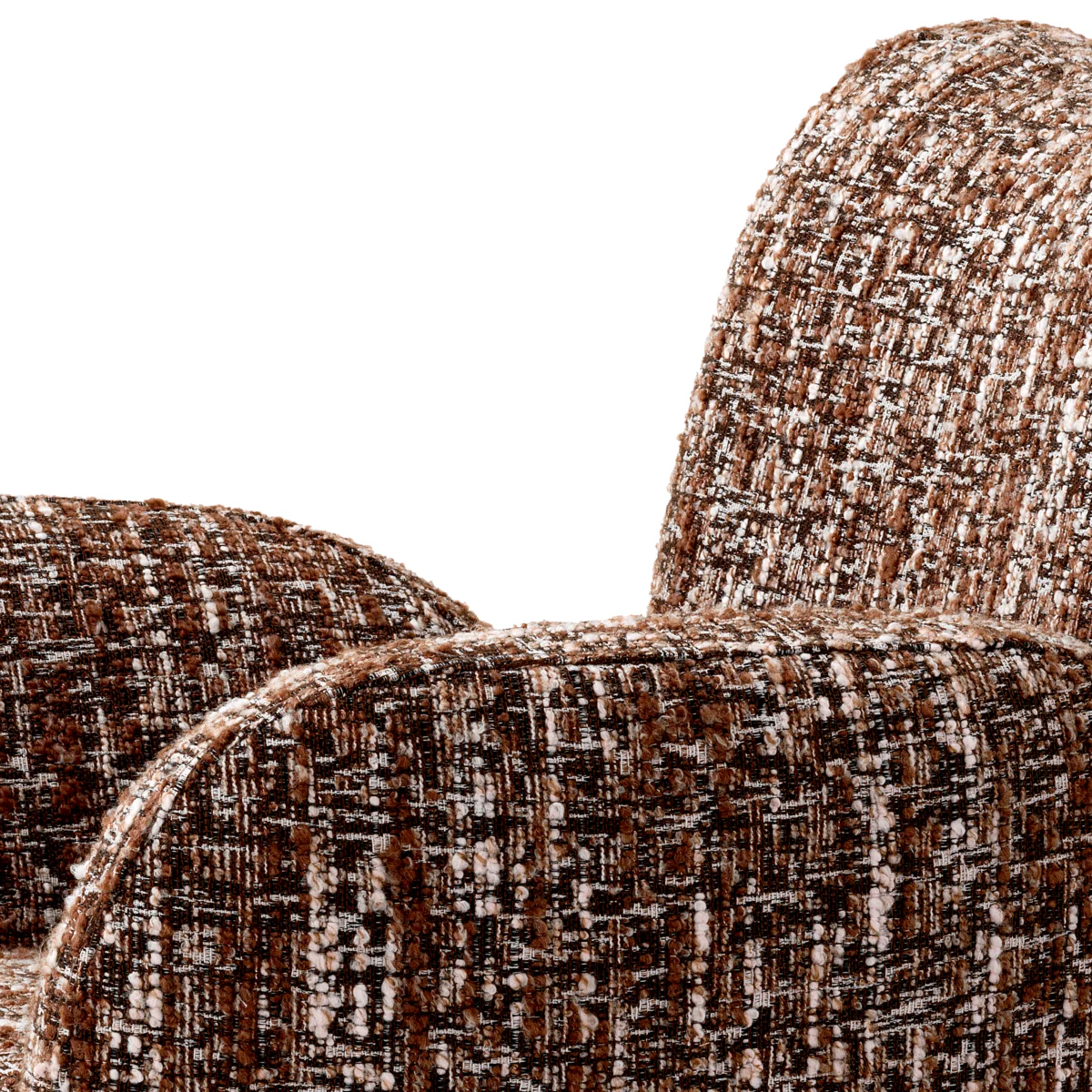 Eichholtz Merida Swivel Chair Boucle Sonata Red - Swivel Chair Boucle Sonata Red - Image 6