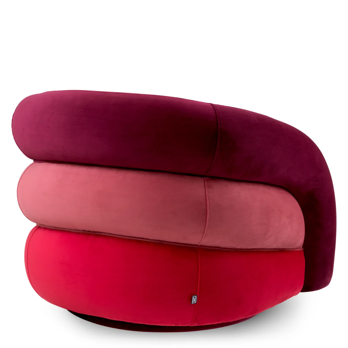 Eichholtz Novelle Swivel Chair Savona Bordeaux Red Velvet  Savona Faded Red Velvet  Savona Red Velve - Swivel Chair Savona Bordeaux Red Velvet  Savona Faded Red Velvet  Savona Red Velvet - Image 3