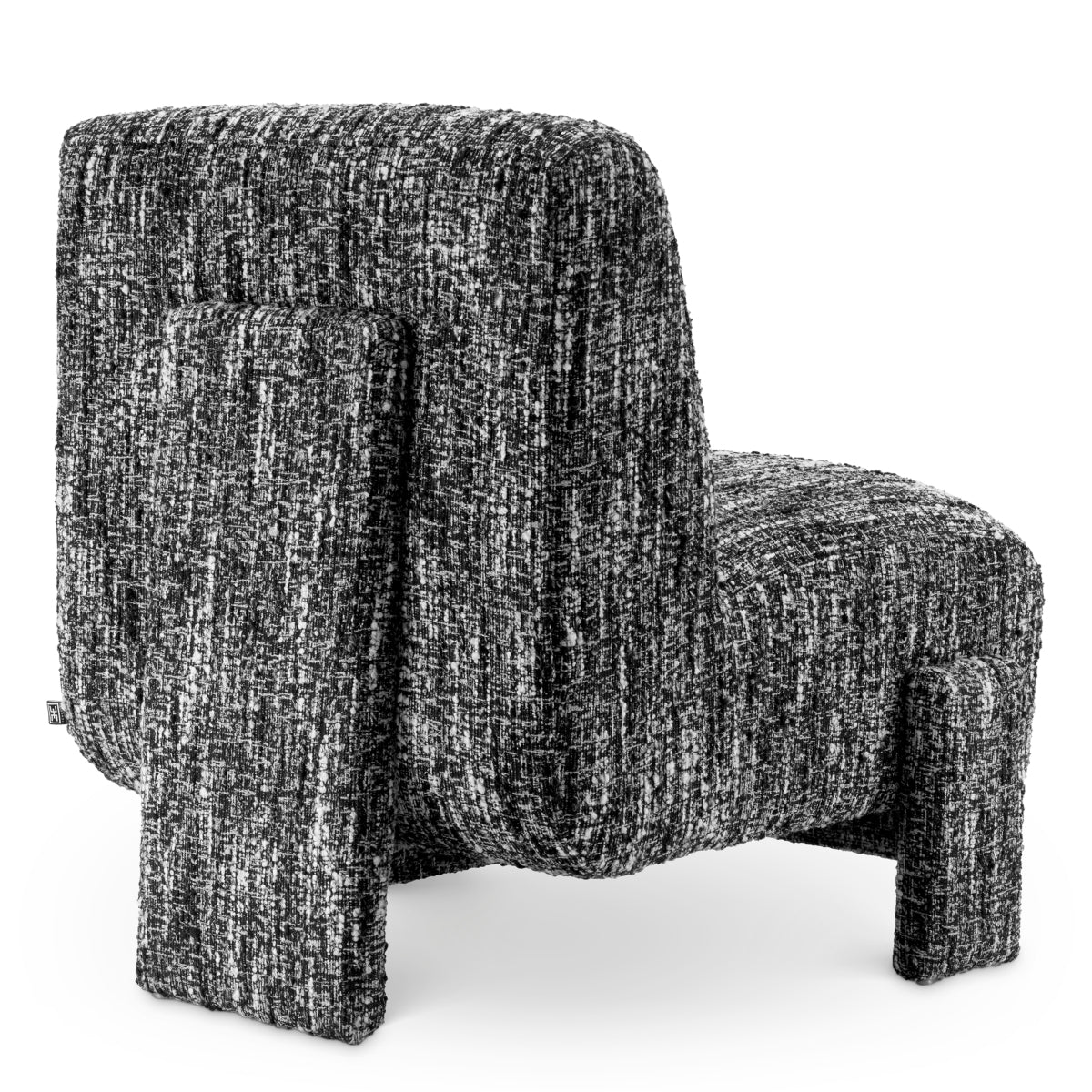 Eichholtz Rockdale Accent Chair Boucle Sonata Black - Accent Chair Boucle Sonata Black - Image 3