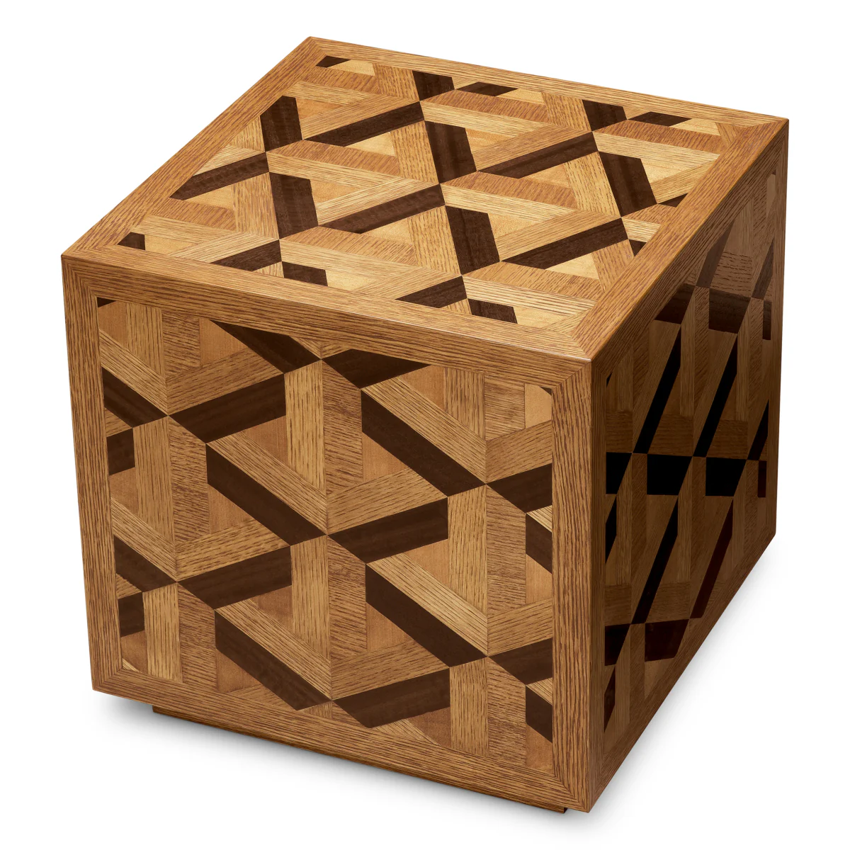 Eichholtz Rubicon Side Table Oak Veneer - Side Table Oak Veneer - Image 3