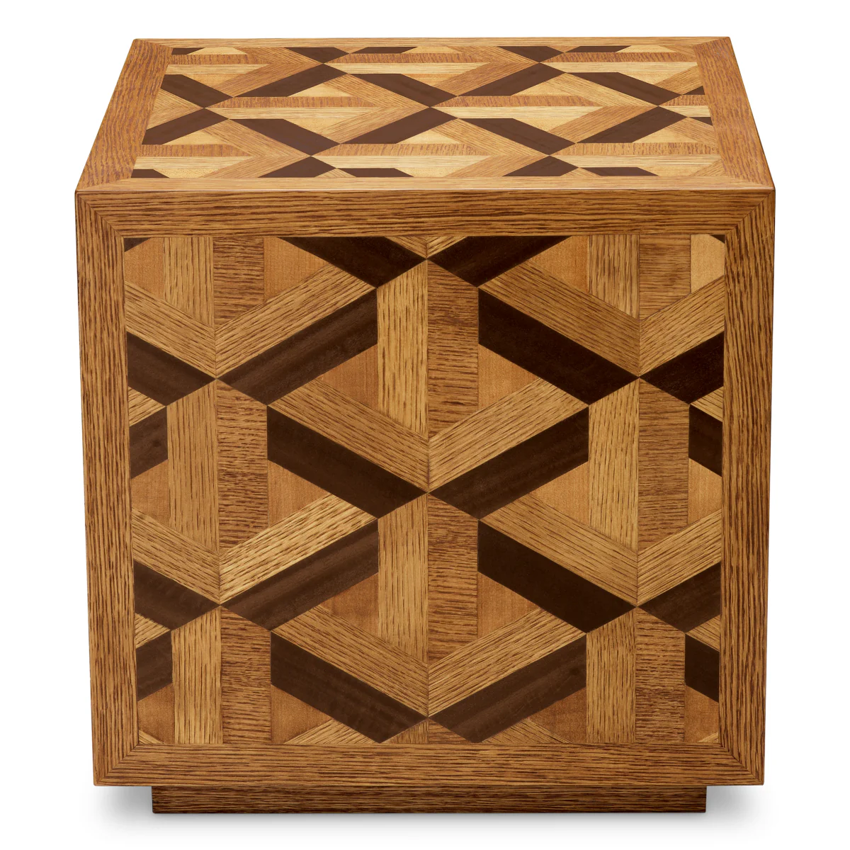 Eichholtz Rubicon Side Table Oak Veneer - Side Table Oak Veneer - Image 4
