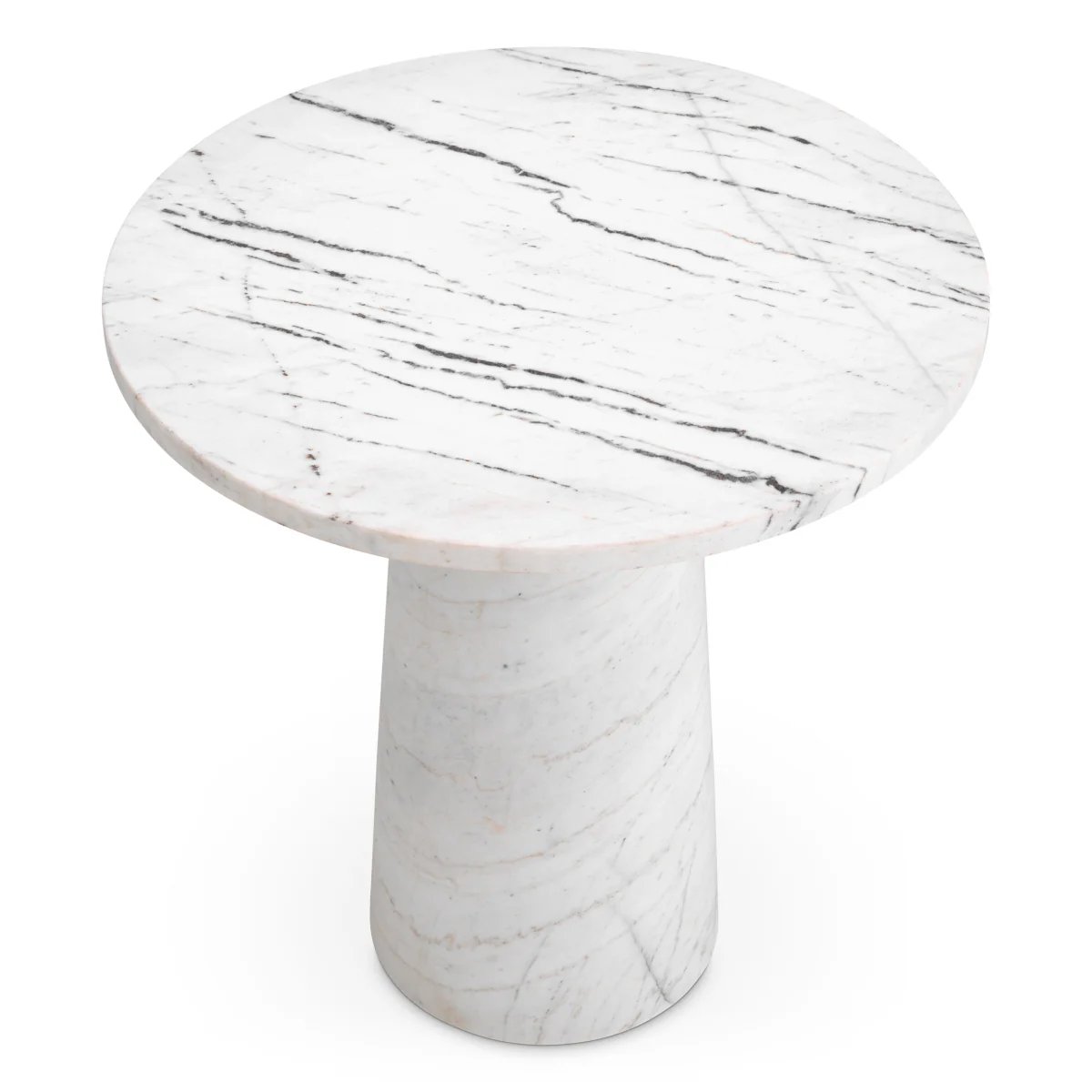 Eichholtz Terry Side Table White Marble - Side Table White Marble - Image 3