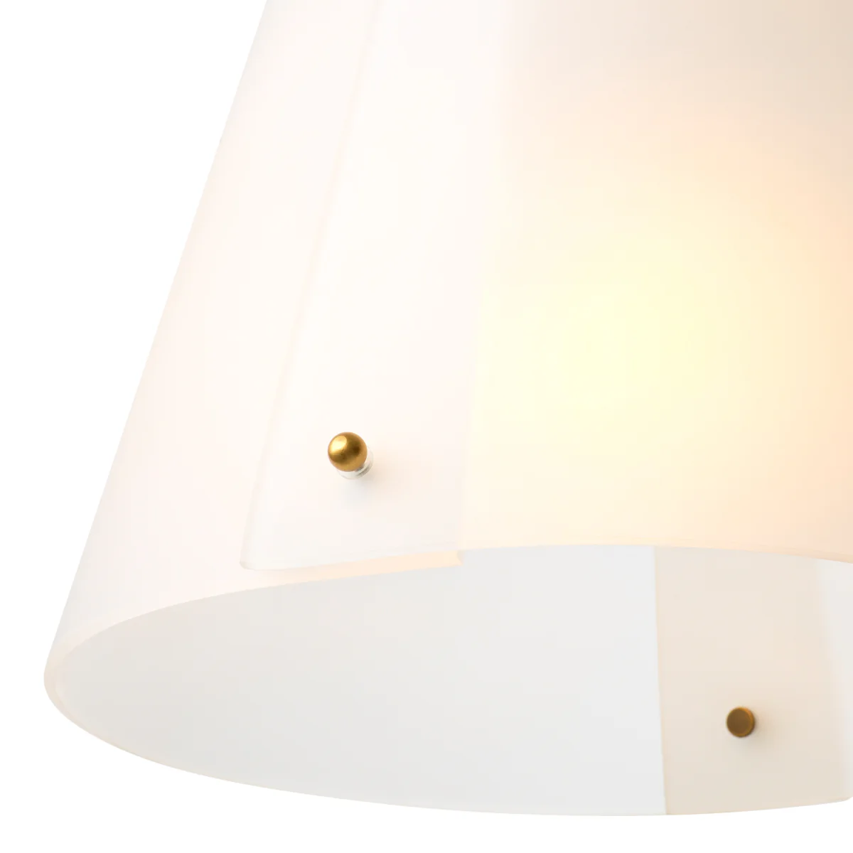 Eichholtz Trianon Pendant Antique Brass Finish White Glass - Pendant Trianon - Image 4