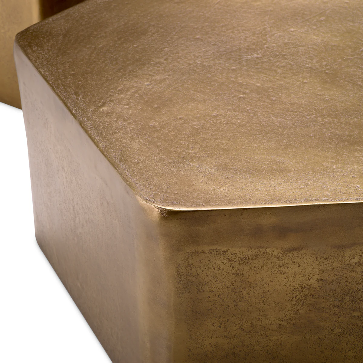 Eichholtz Veenazza Coffee Table Set Of 3 Vintage Brass Finish - Coffee Table Set of 3 Vintage Brass Finish - Image 6