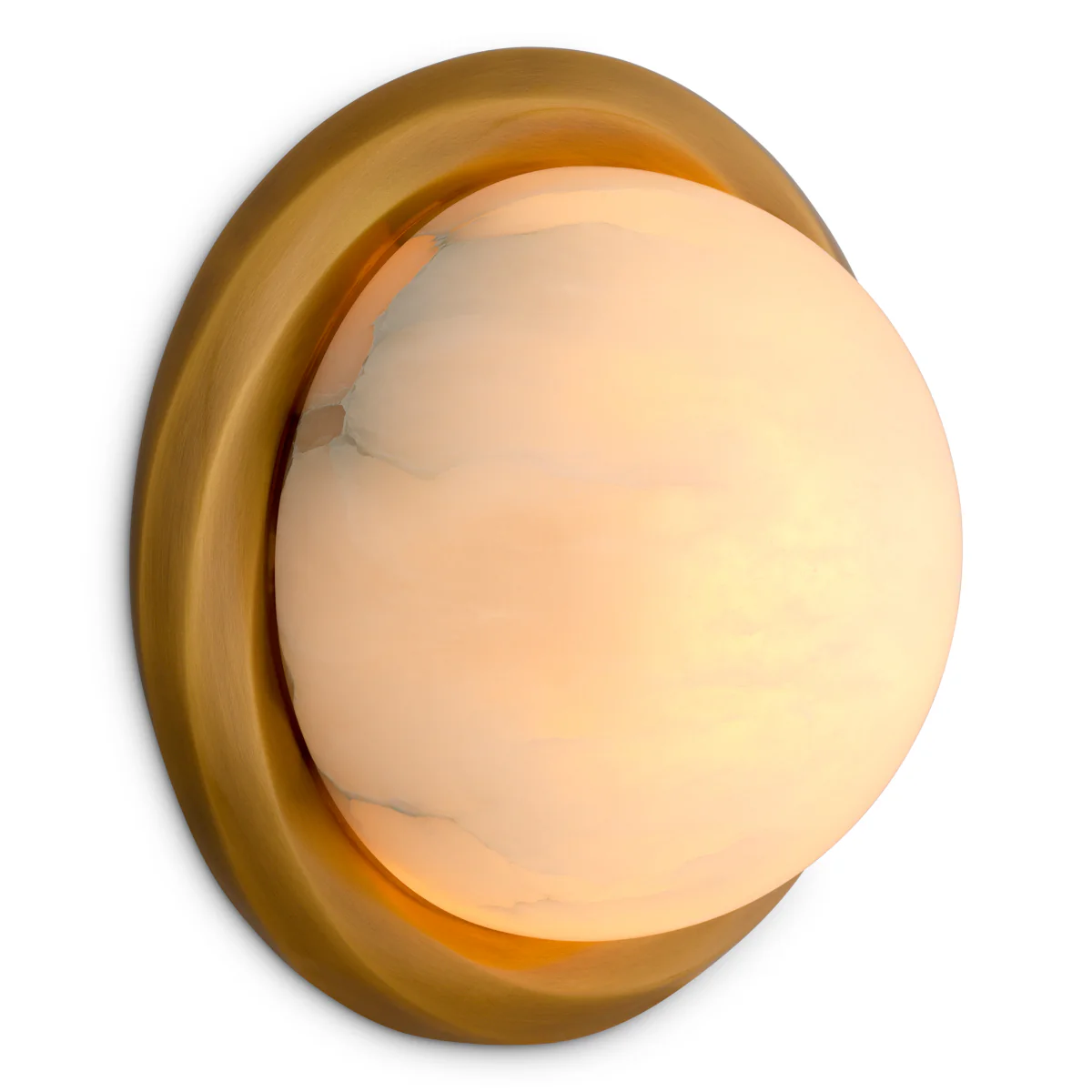 Eichholtz Vigo Wall Lamp Antique Brass And Alabaster - Wall Lamp Vigo