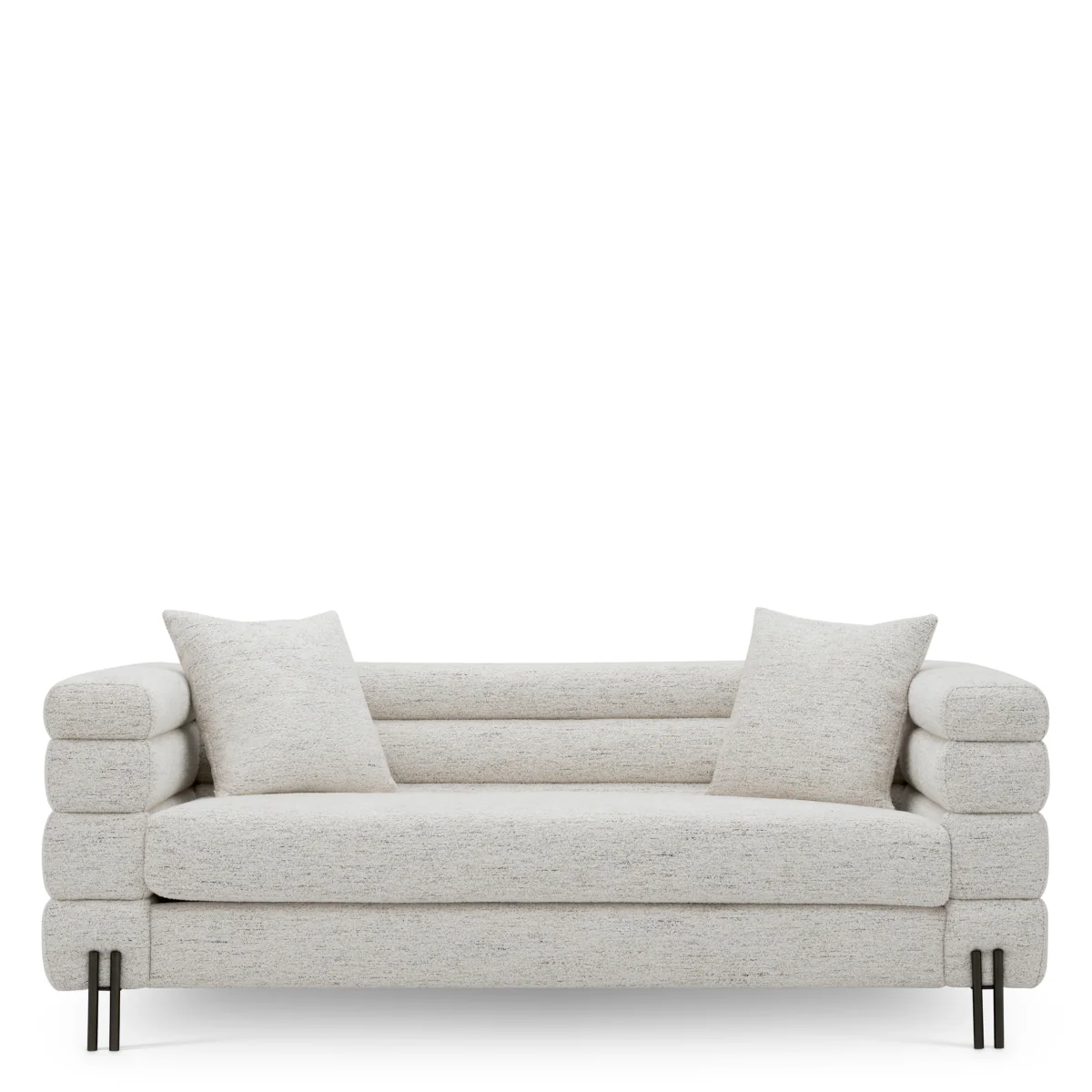 Eichholtz York 2 Seater Sofa Seashell Off-White With Bronze Legs - 2 Seater Sofa Seashell Off-White - Image 3