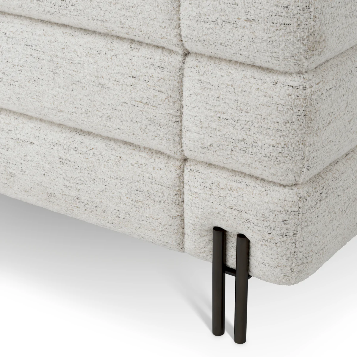 Eichholtz York 2 Seater Sofa Seashell Off-White With Bronze Legs - 2 Seater Sofa Seashell Off-White - Image 7