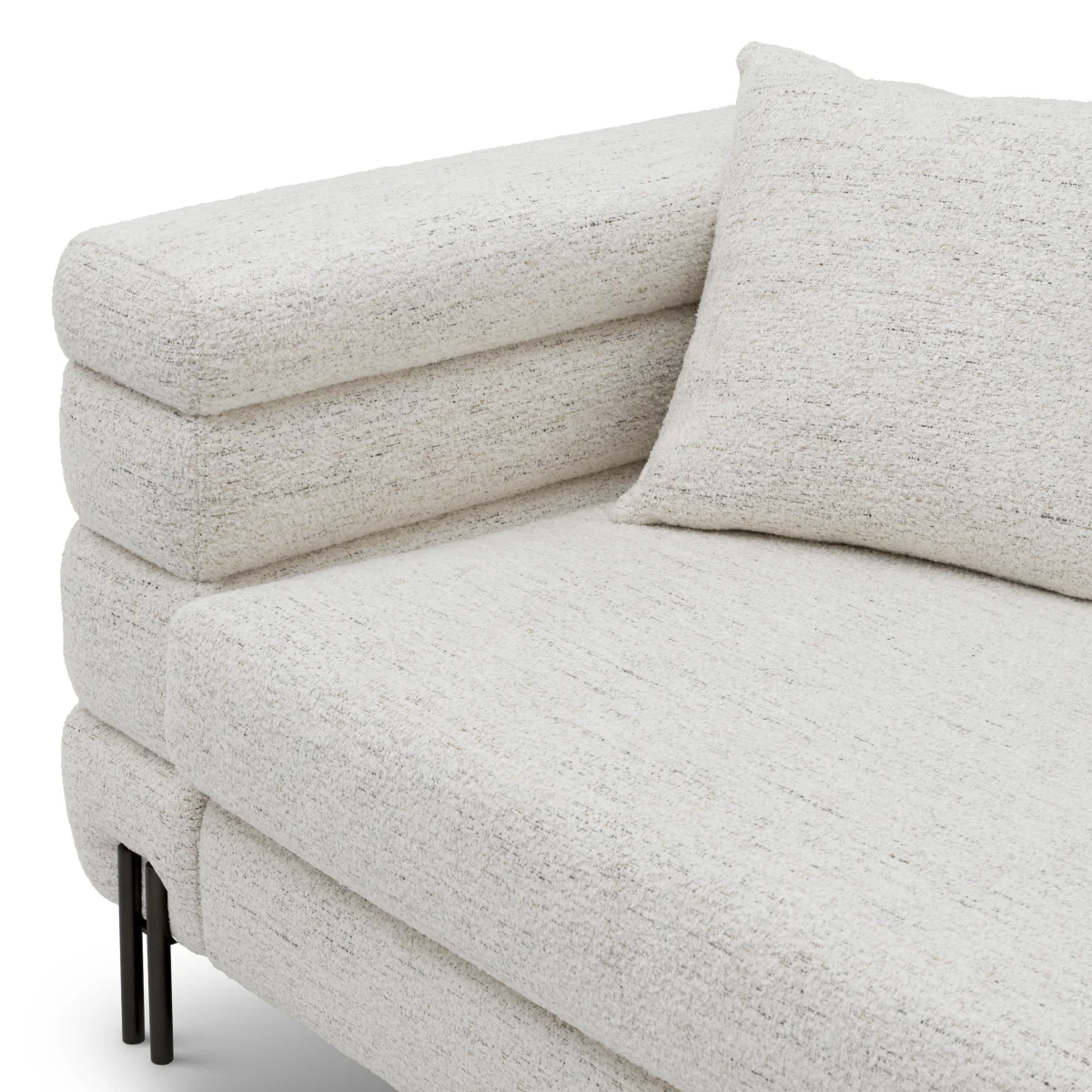 Eichholtz York 2 Seater Sofa Seashell Off-White With Bronze Legs - 2 Seater Sofa Seashell Off-White - Image 8