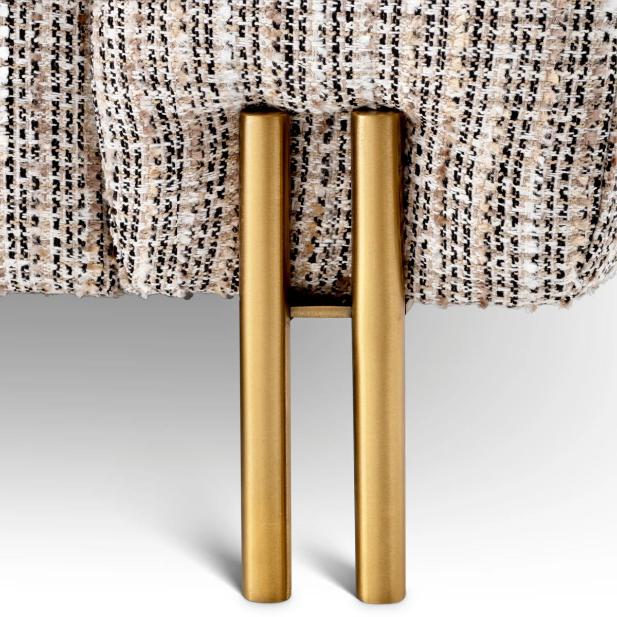 Eichholtz York 3 Seater Sofa Mademoiselle Beige Brushed Brass Legs - 3 Seater Sofa Mademoiselle Beige - Image 8