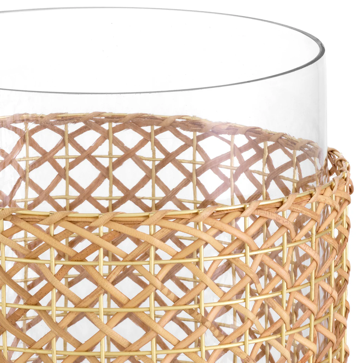 Eichholtz Zimmerman Small Hurricane Natural Rattan Vintage Brass Finish - Zimmerman S Hurricane Natural Rattan Vintage Brass Finish - Image 5