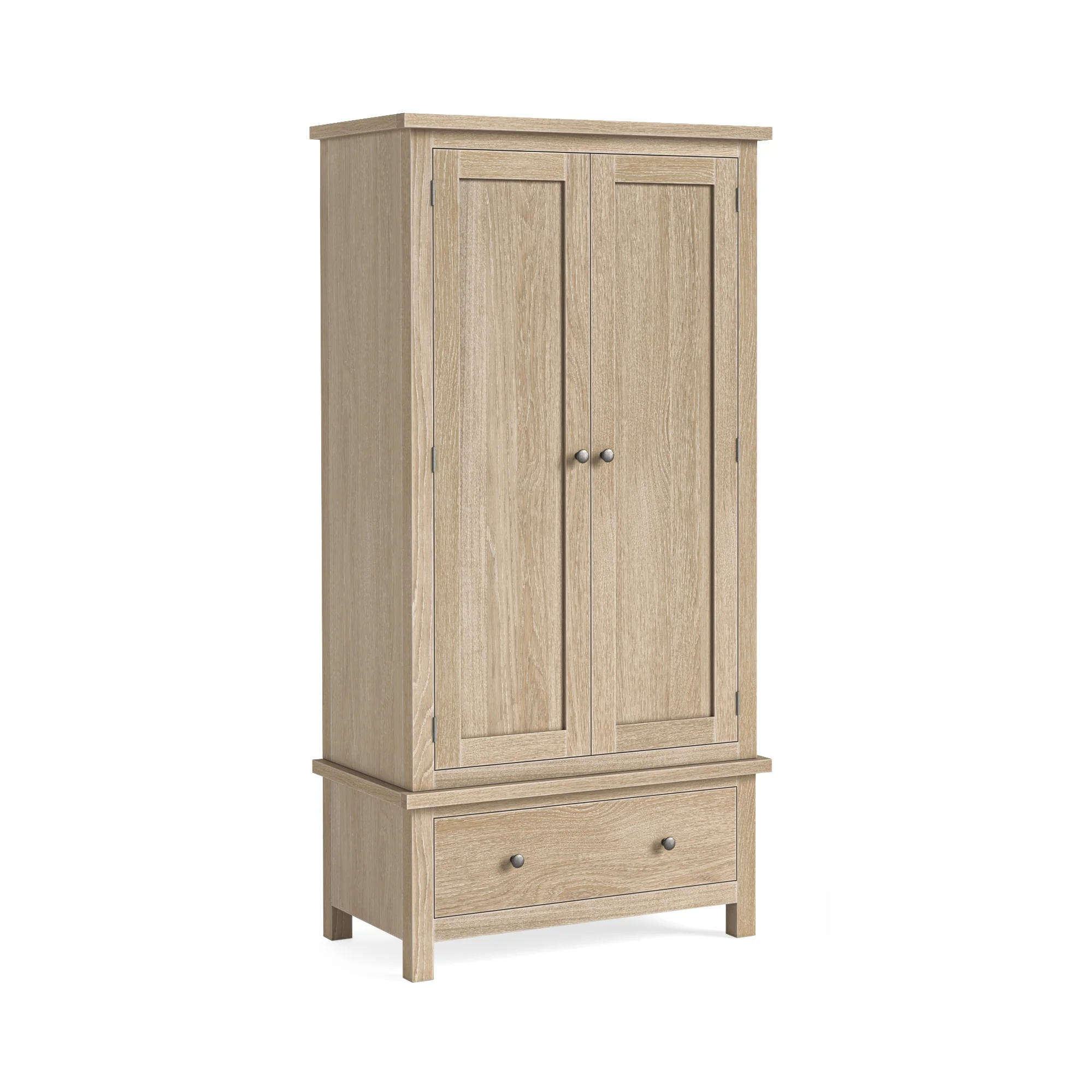 Elmstead Oak Gents Wardrobe - Gents Wardrobe Oak