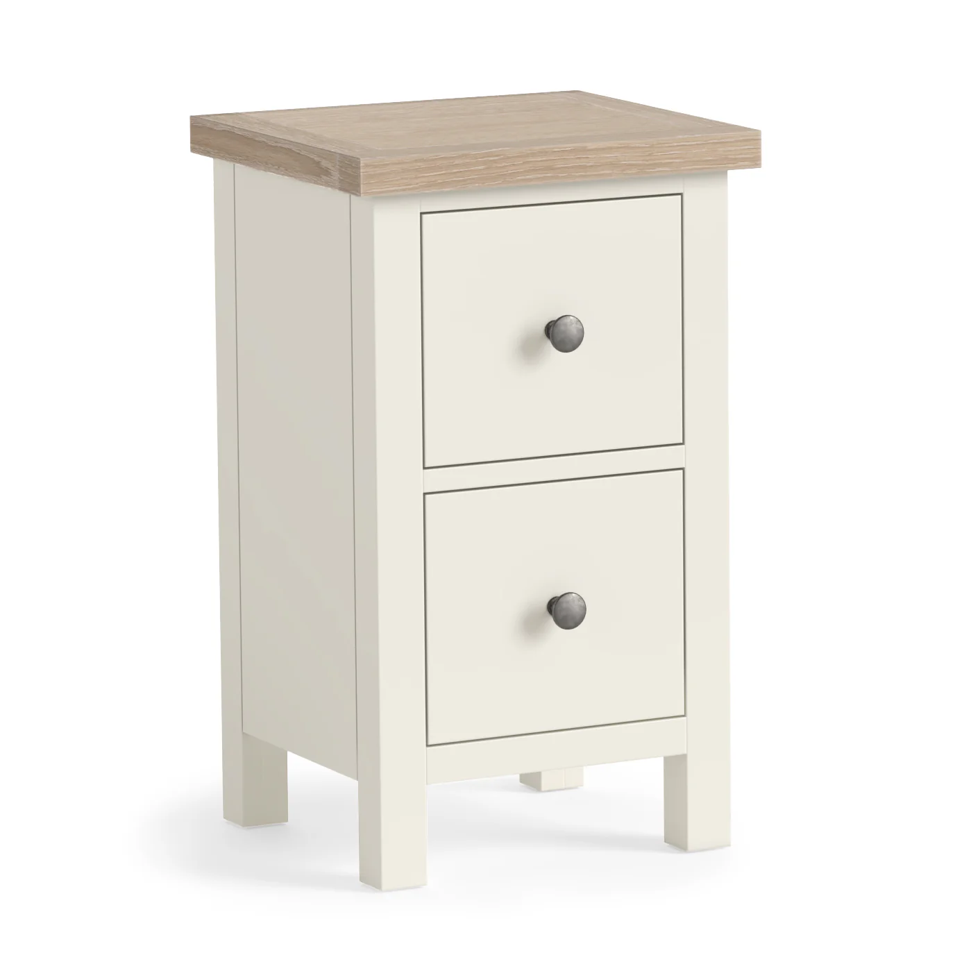 Elmstead White Narrow Bedside - Narrow Bedside Coconut White