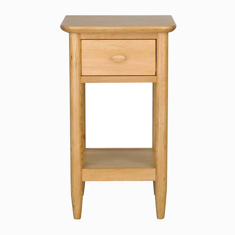 Ercol Teramo Side Table - Compact Side Table Clear Matt