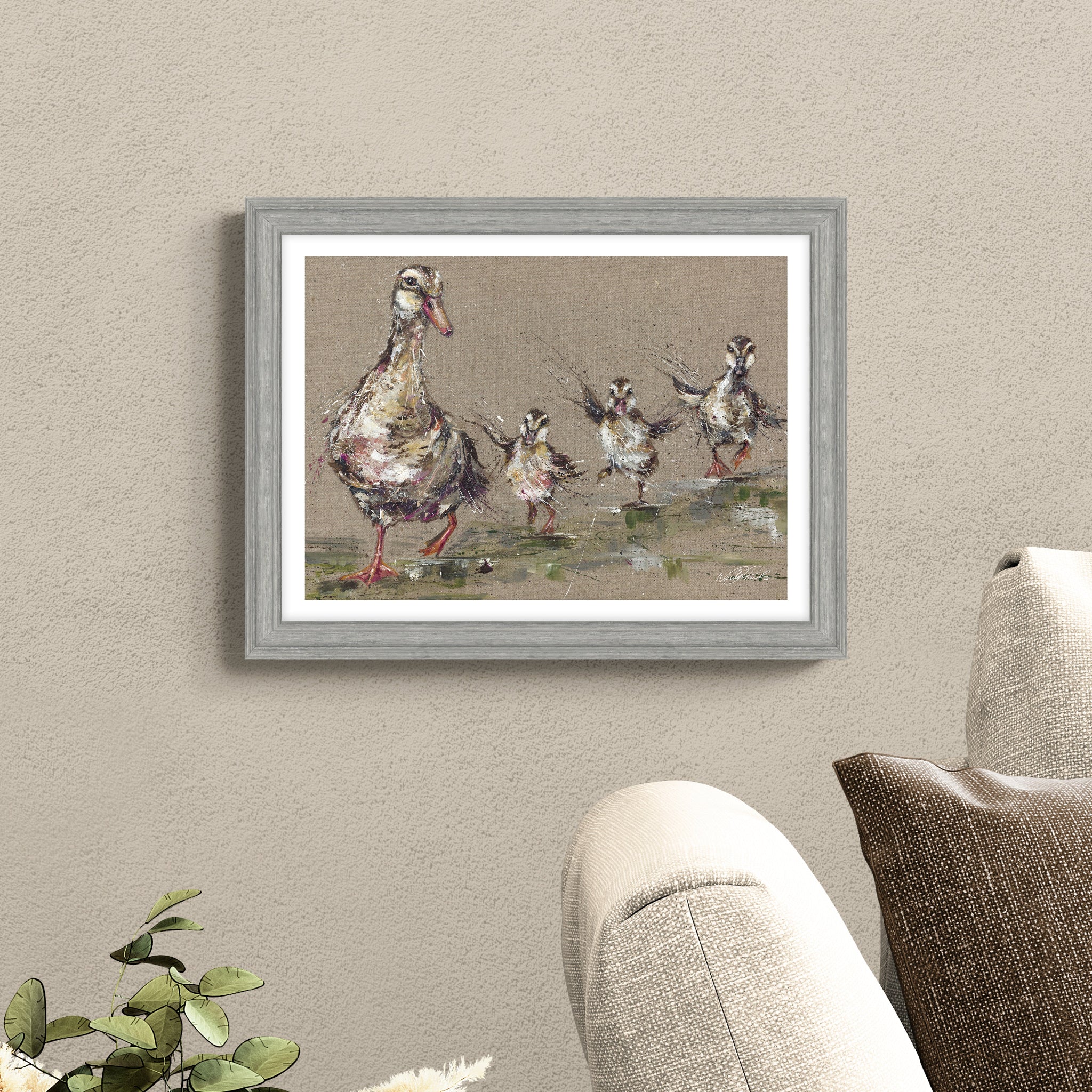 Family Time Framed Print - Family Time Framed Print 45x55CM
