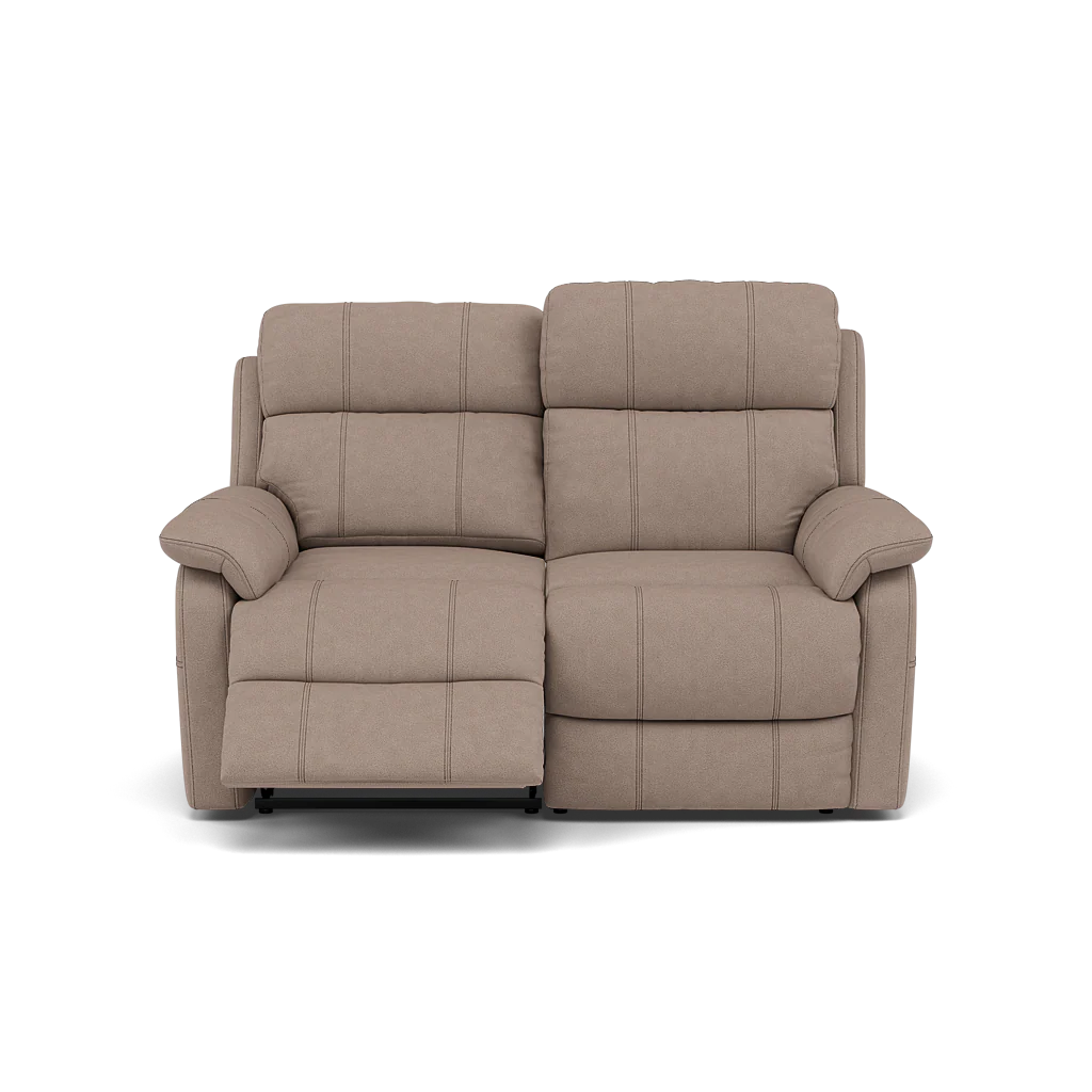 Fara 2 Seater Recliner Sofa - 2 Seater with 2 Power Recliners Fabric - Power Recliner with USB - Image 3