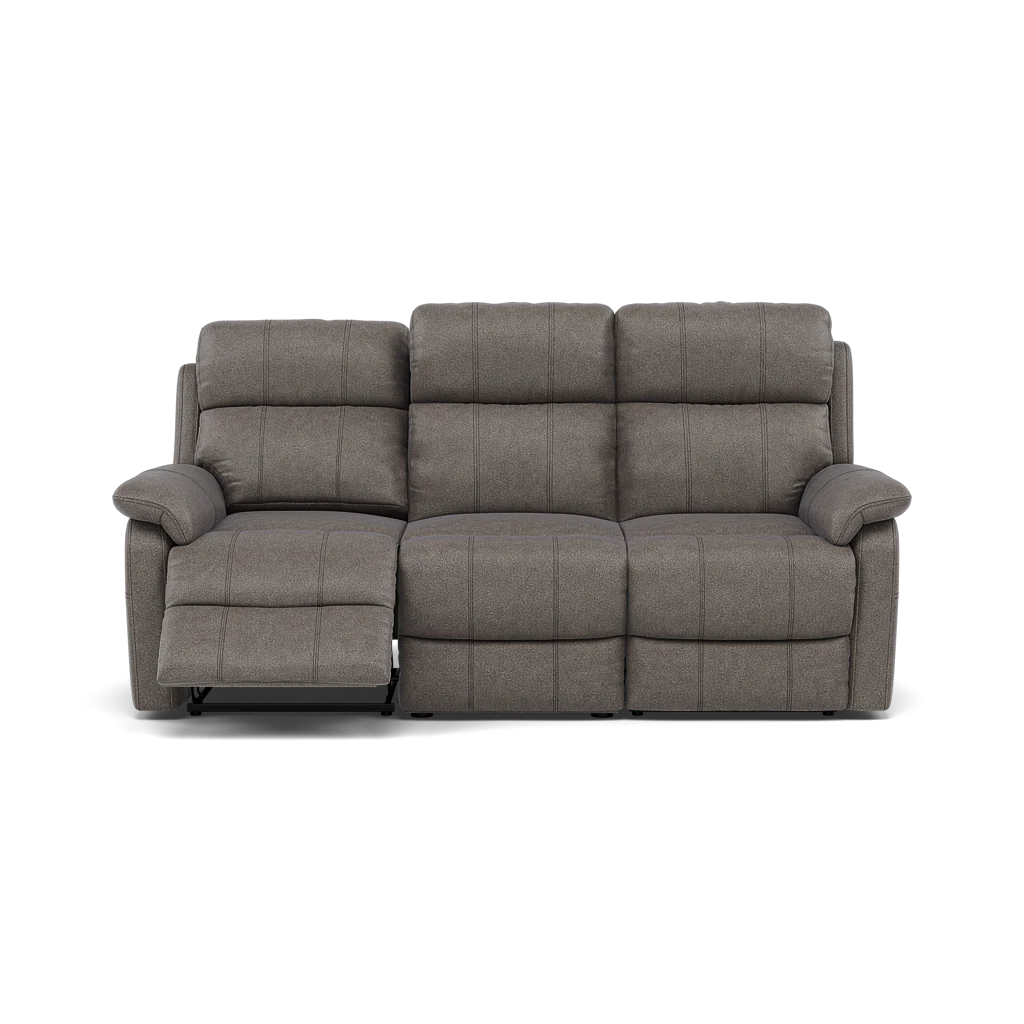 Fara 3 Seater Recliner Sofa - 3 Seater with 2 Power Recliners Fabric - Power Recliner with USB - Image 5