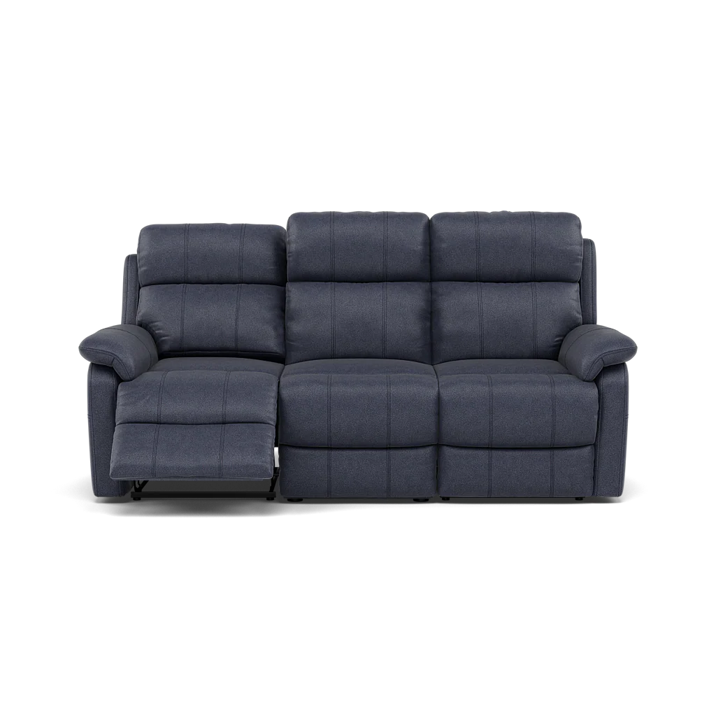 Fara 3 Seater Recliner Sofa - 3 Seater with 2 Power Recliners Fabric - Power Recliner with USB - Image 8