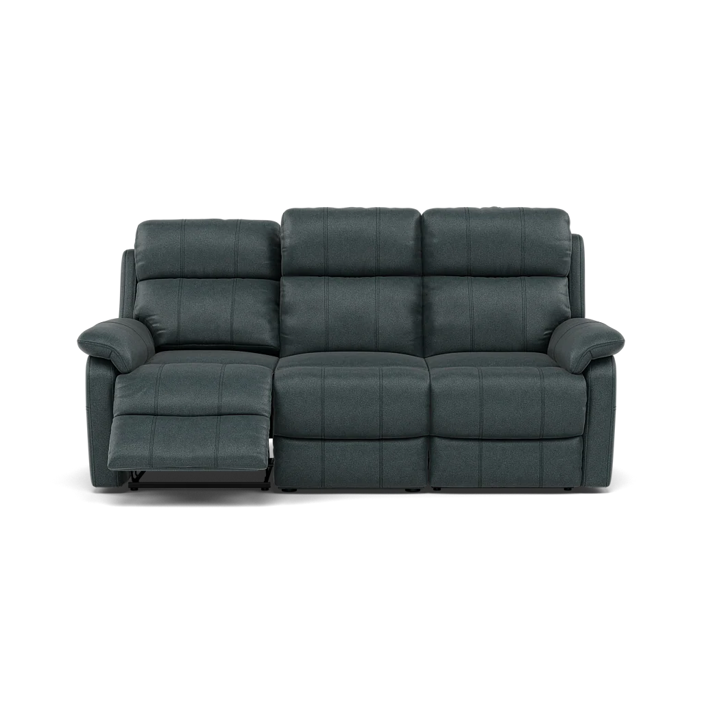 Fara 3 Seater Recliner Sofa - 3 Seater with 2 Power Recliners Fabric - Power Recliner with USB - Image 9