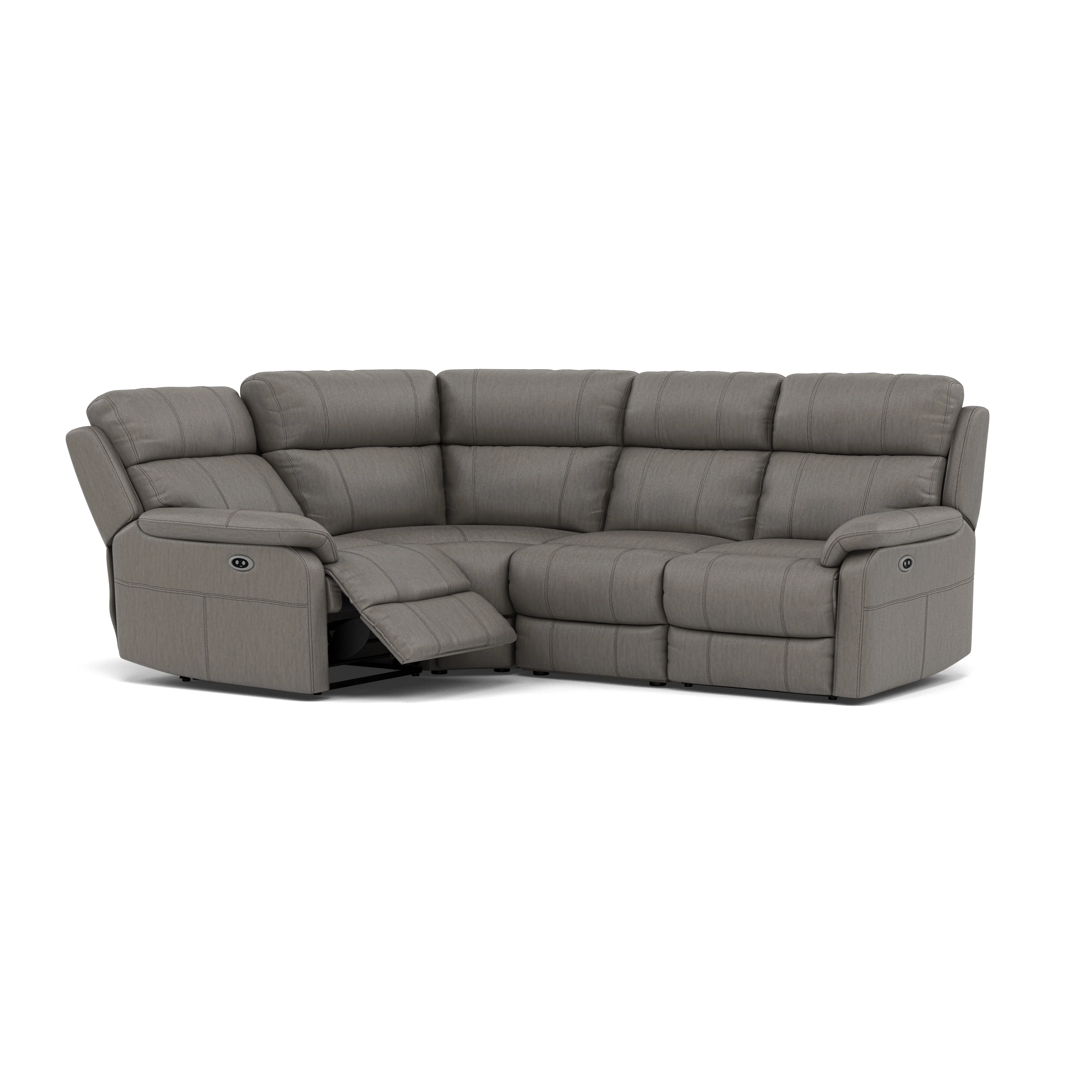 Fara Small Corner Recliner Sofa - Combination 4 1 Corner 2 with 2 Power Recliners Cat 25S - Left Hand Facing - Power Recliner with USB - Image 10
