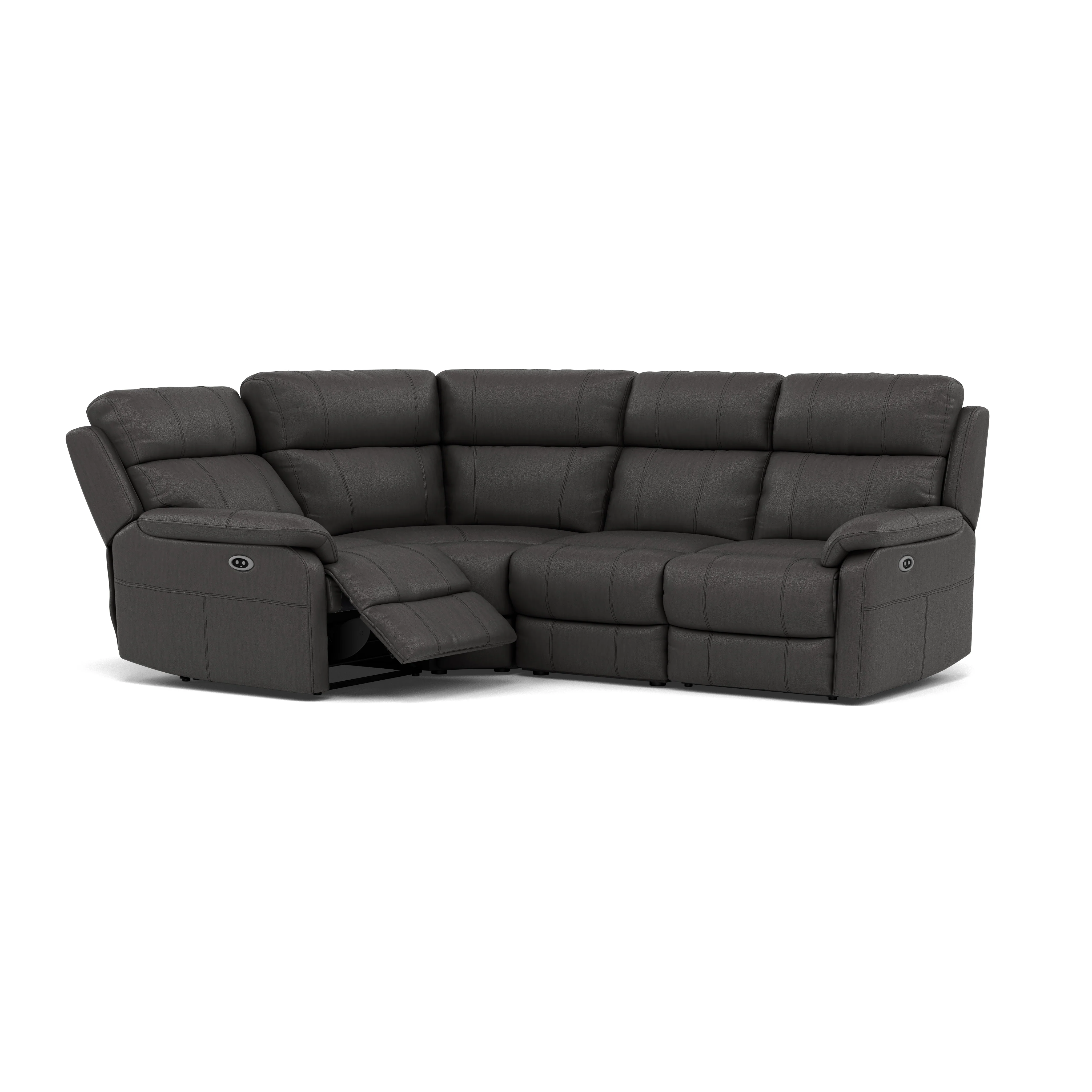 Fara Small Corner Recliner Sofa - Combination 4 1 Corner 2 with 2 Power Recliners Cat 25S - Left Hand Facing - Power Recliner with USB - Image 11