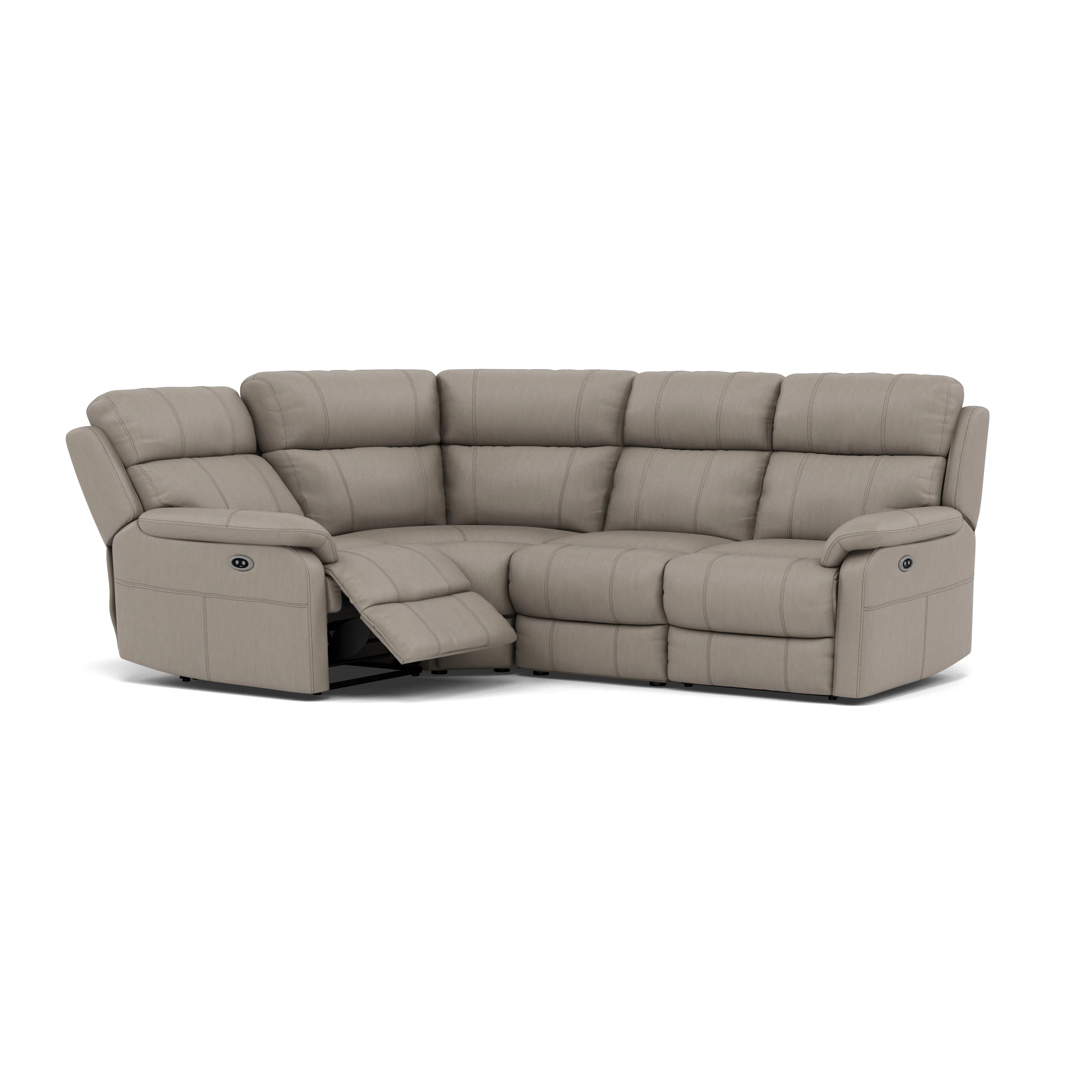 Fara Small Corner Recliner Sofa - Combination 4 1 Corner 2 with 2 Power Recliners Cat 25S - Left Hand Facing - Power Recliner with USB - Image 13