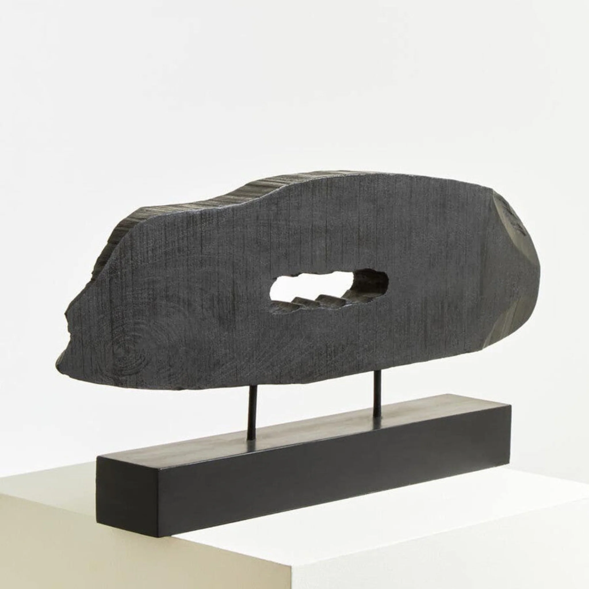 Fidel Rustic Black Horizontal Mango Wood