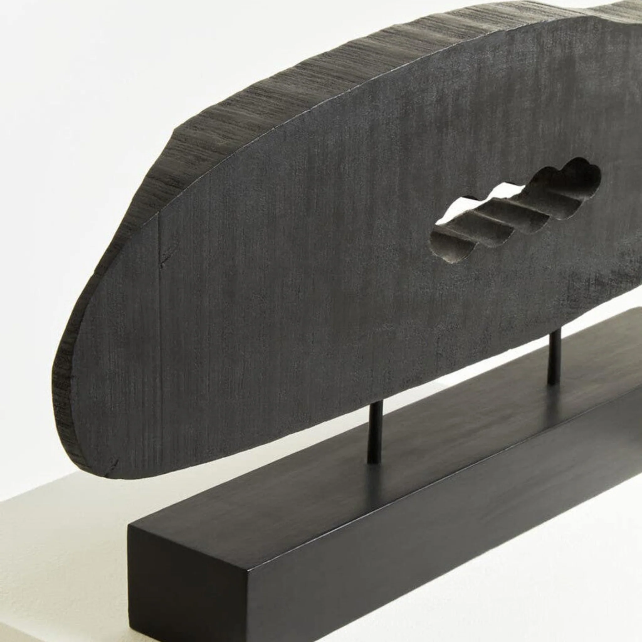 Fidel Rustic Black Horizontal Mango Wood - Image 3